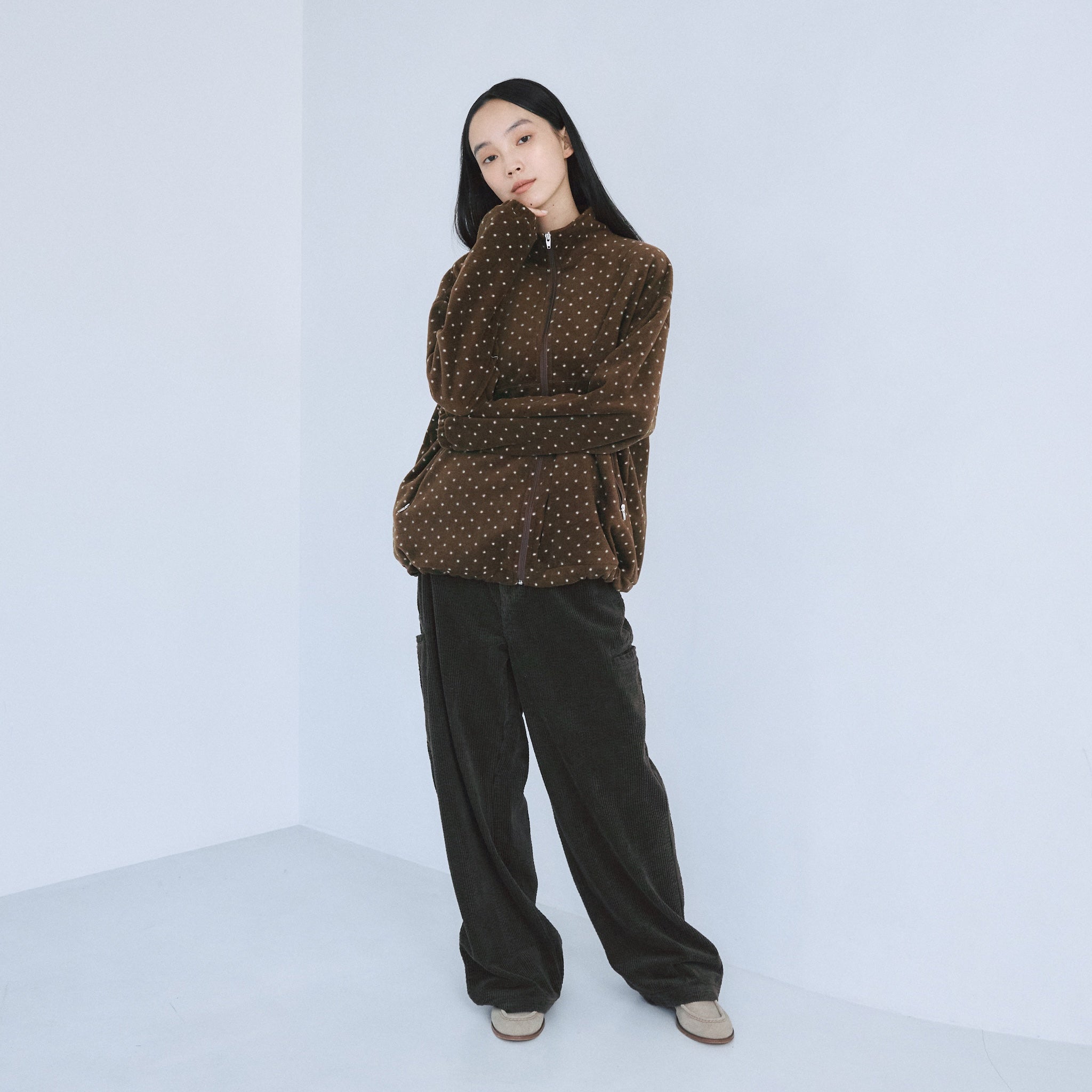 Leg pocket corduroy pants