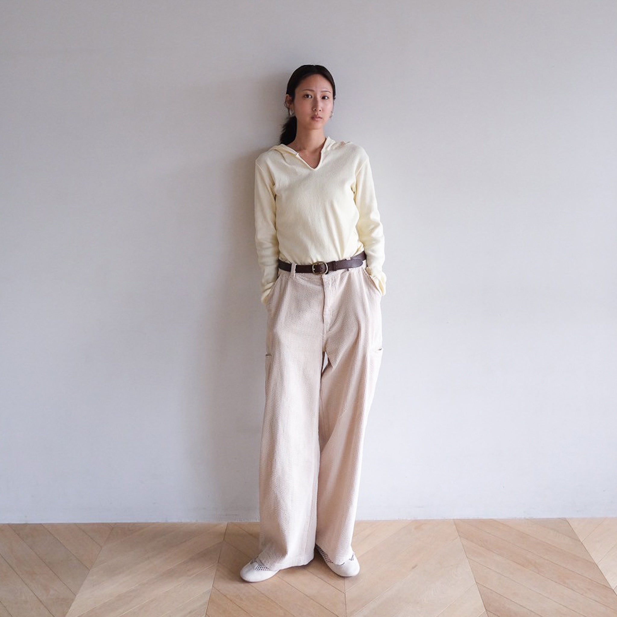 Leg pocket corduroy pants