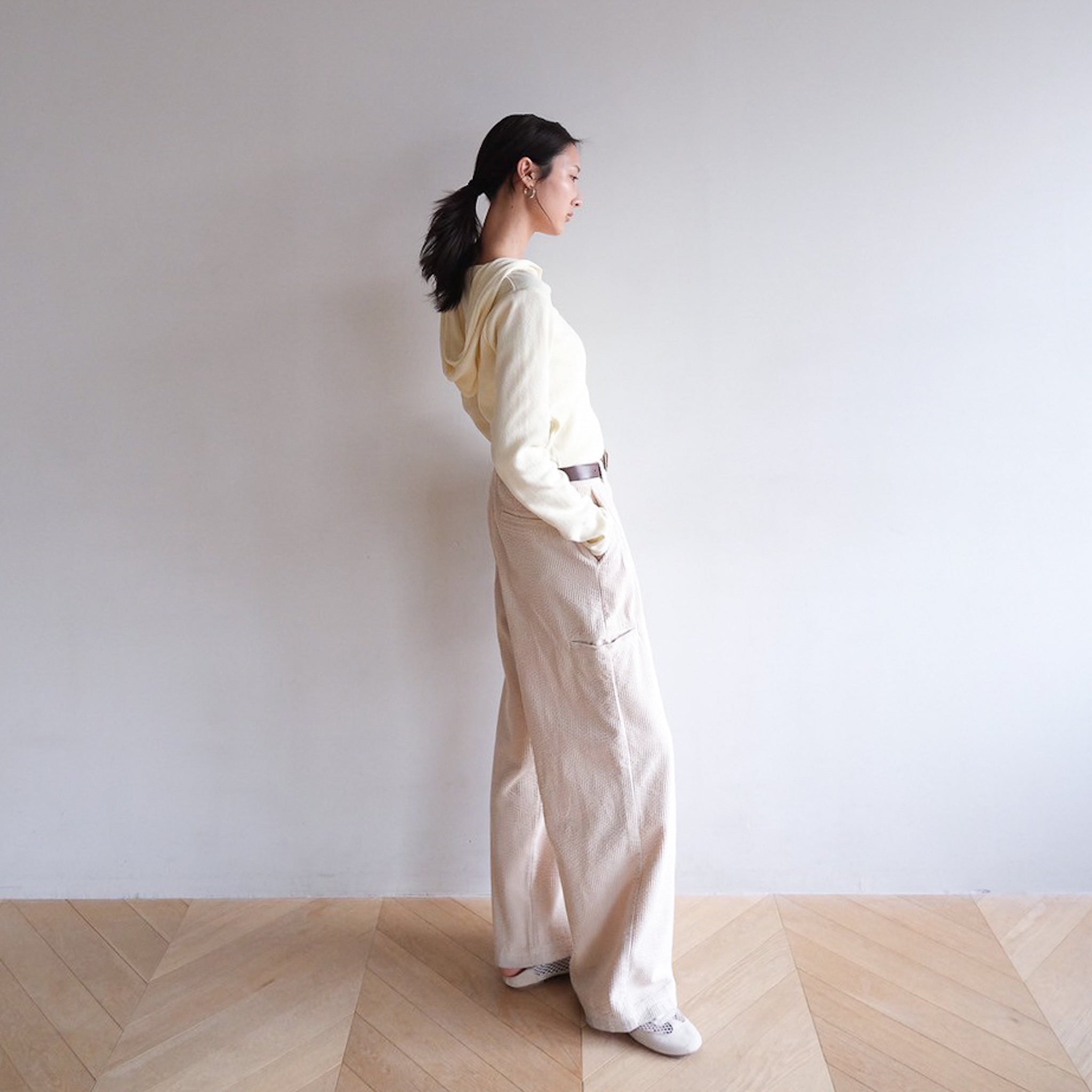 Leg pocket corduroy pants