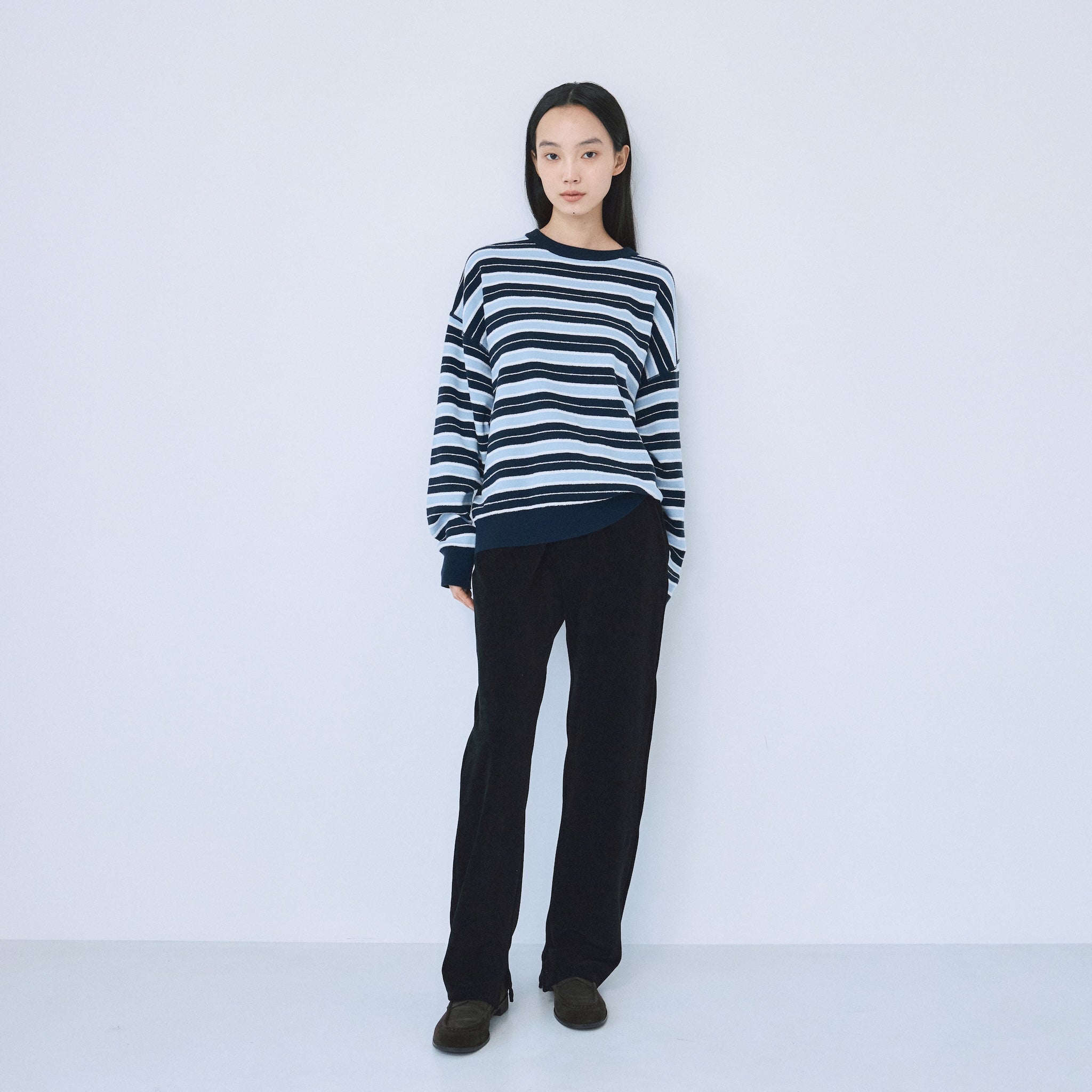 Corduroy Stretch Straight Pants