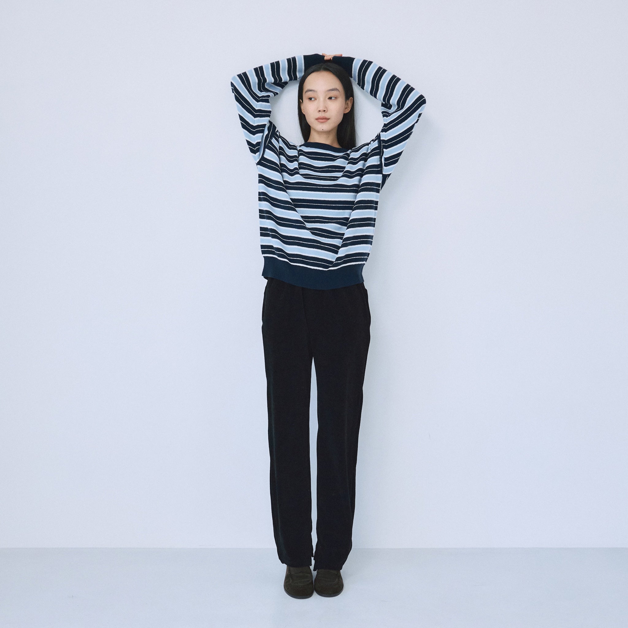 Corduroy Stretch Straight Pants