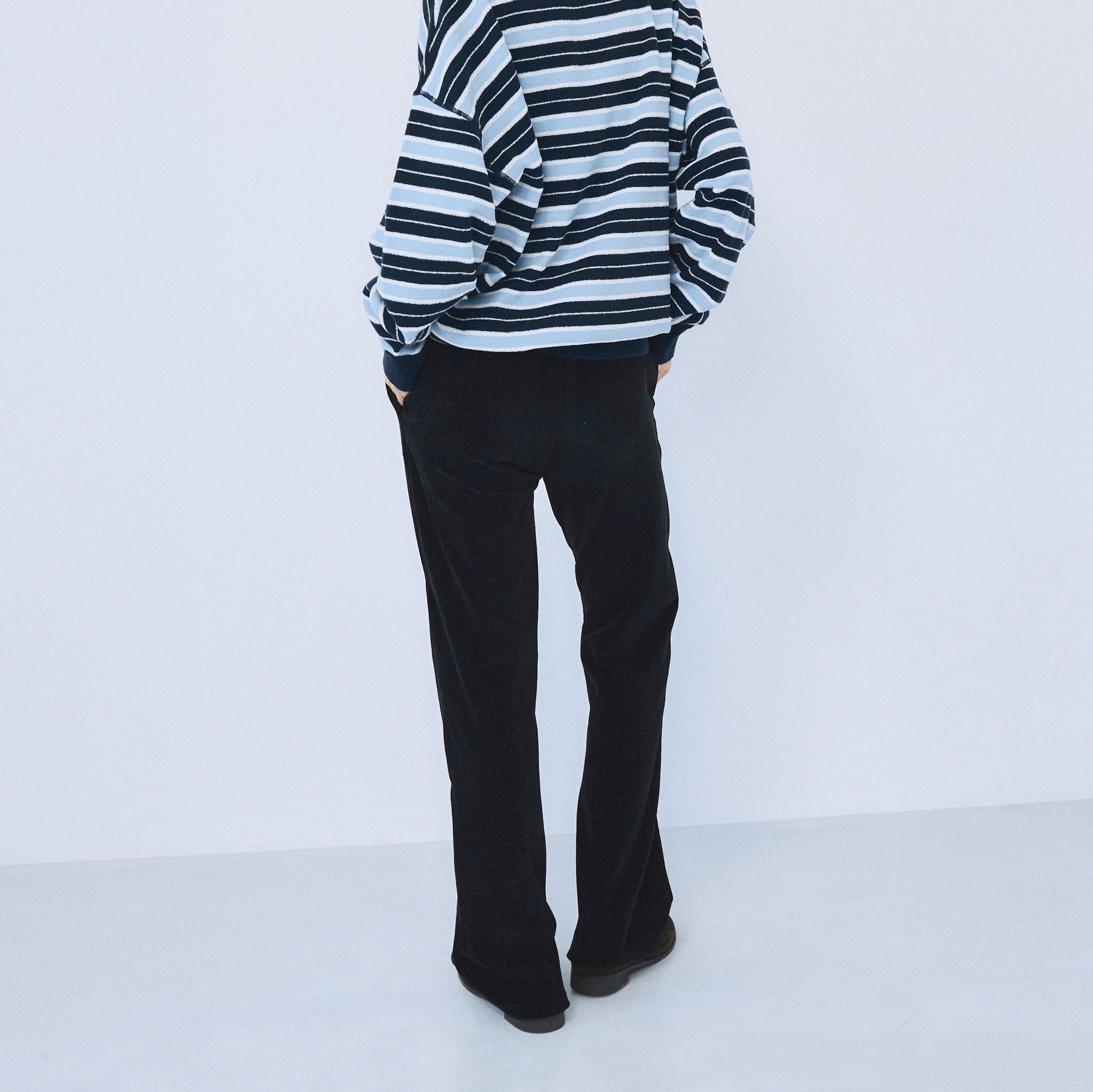 Corduroy Stretch Straight Pants