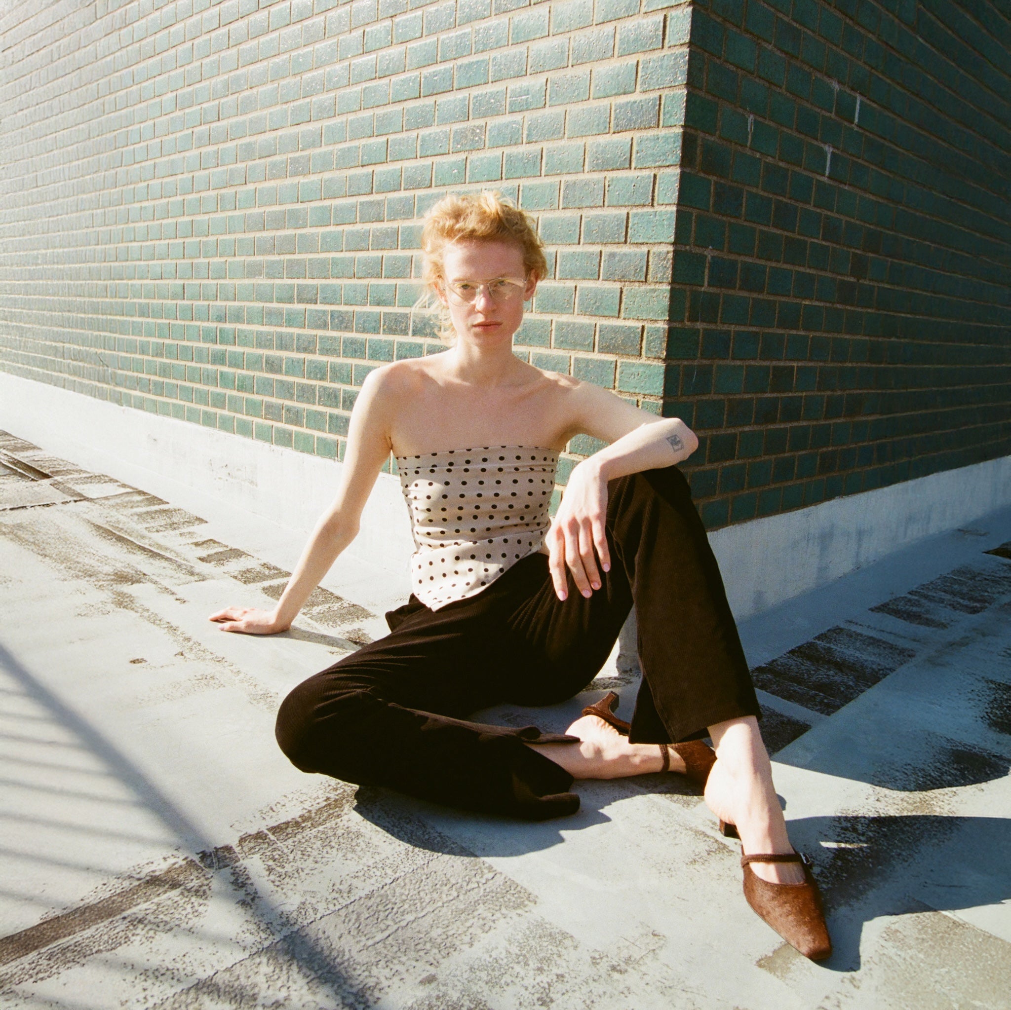 Corduroy Stretch Straight Pants