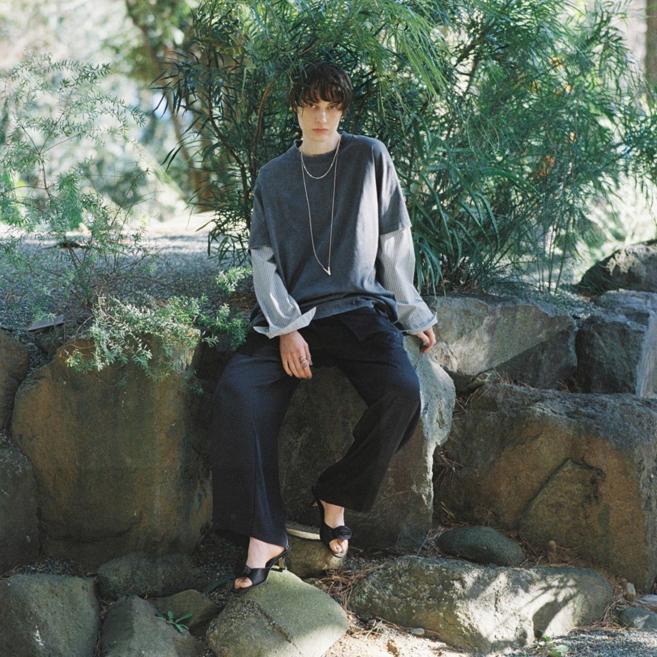 2-way satin wrap pants