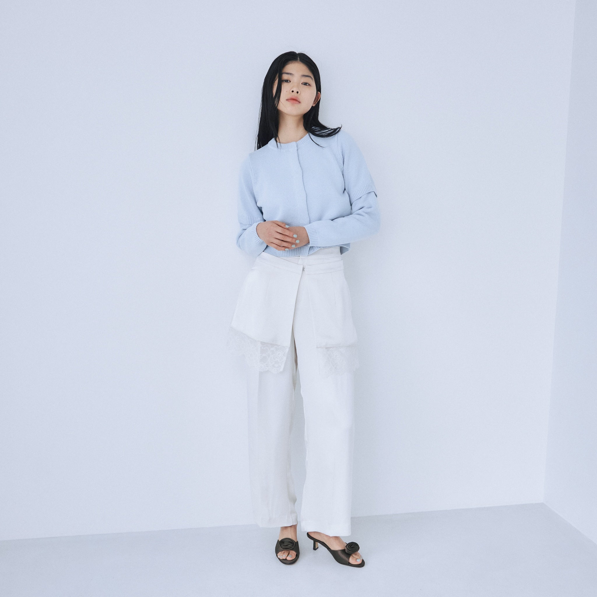 2-way satin wrap pants