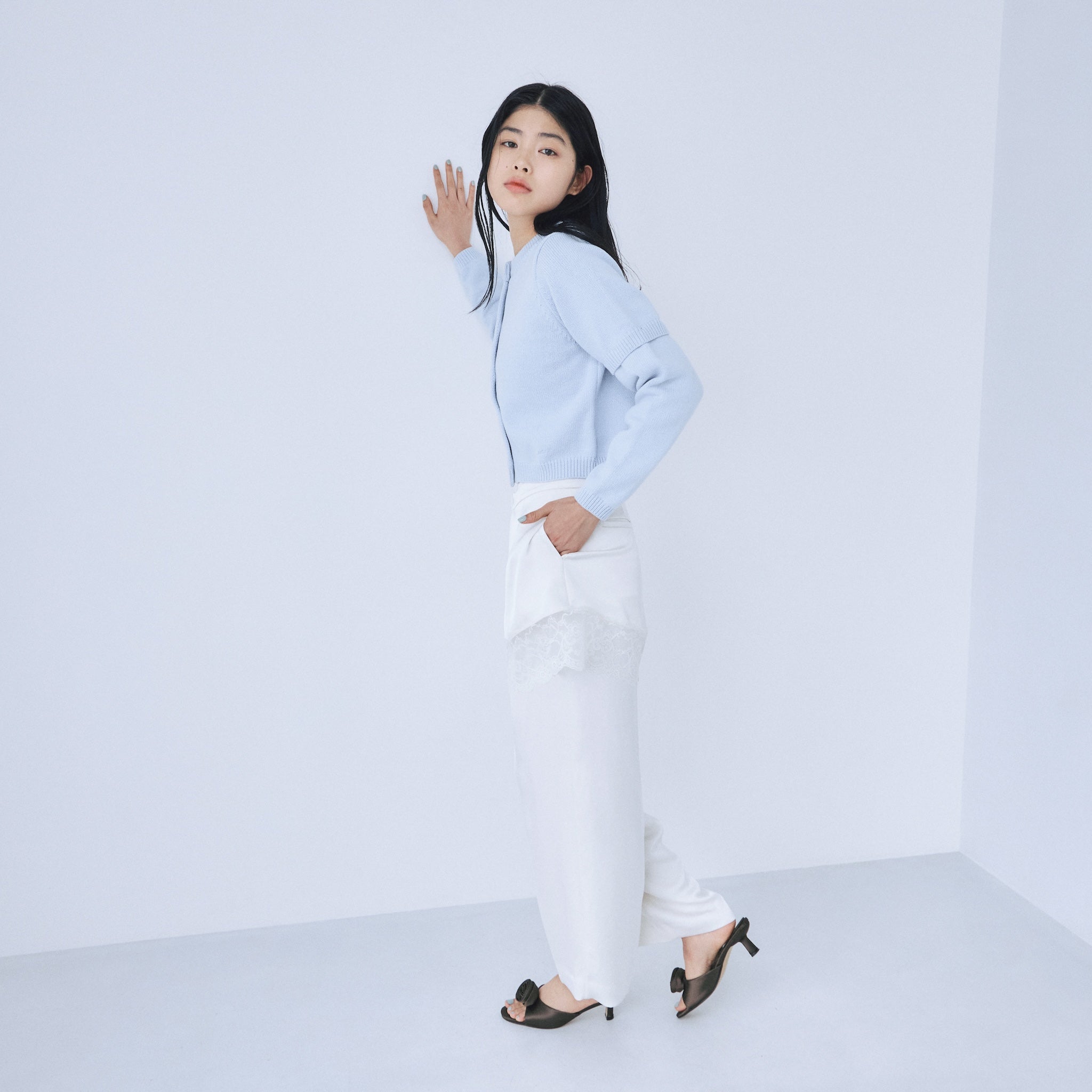 2-way satin wrap pants