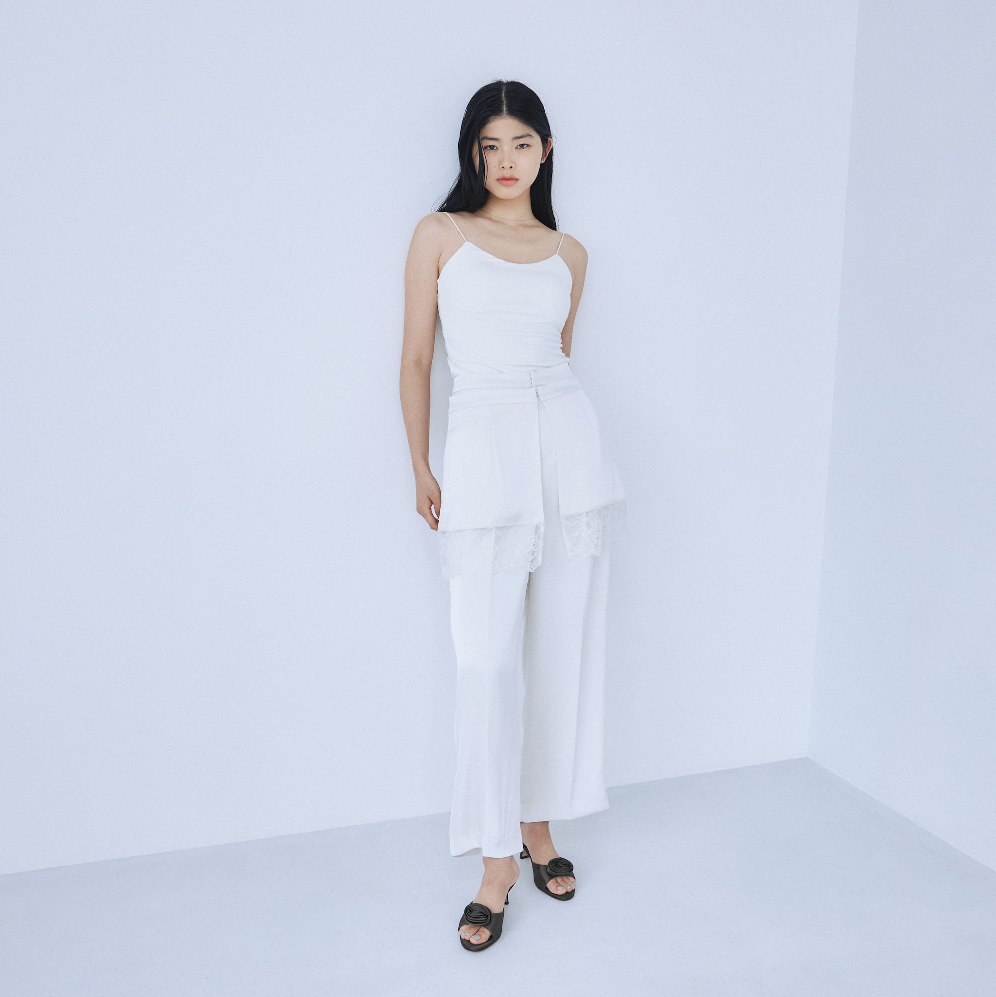 2-way satin wrap pants