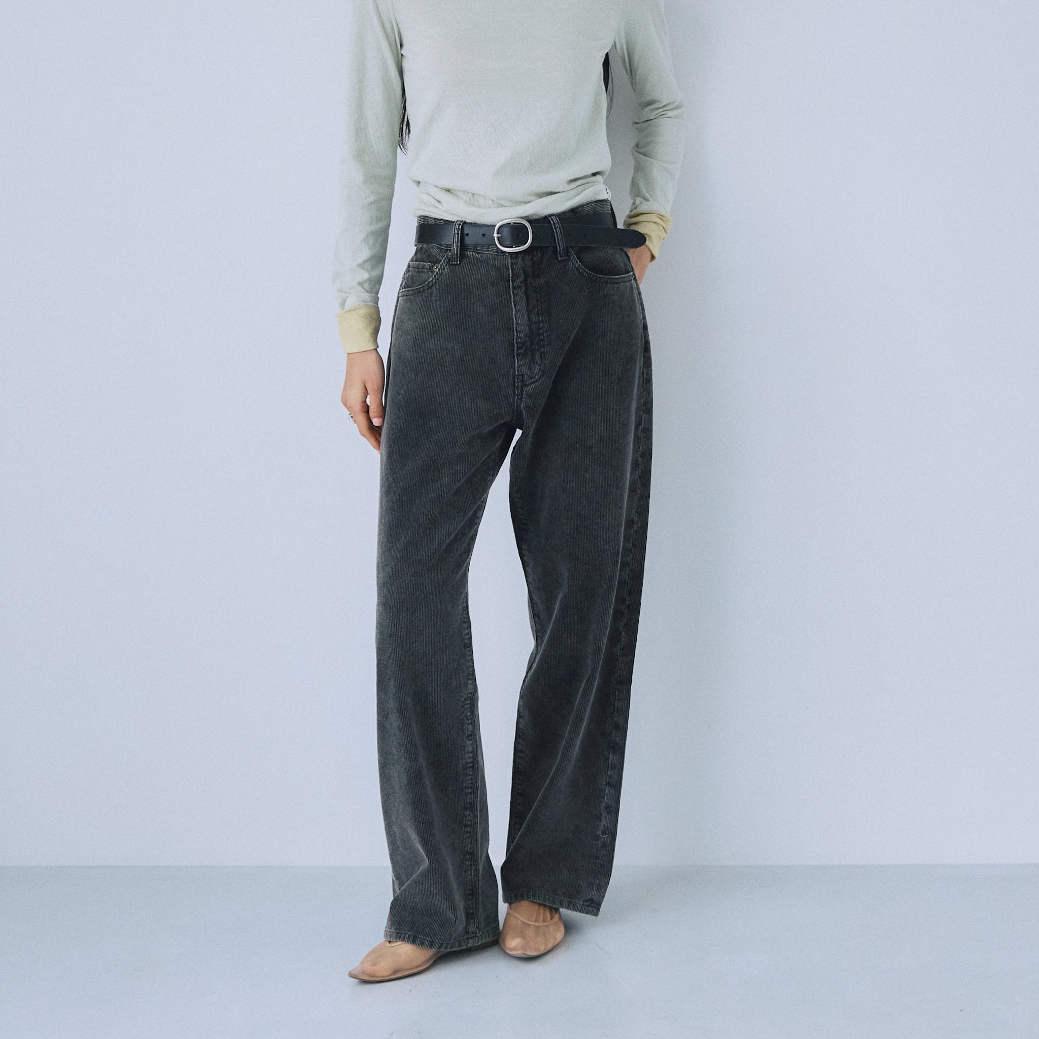 Corduroy Standard Straight Pants