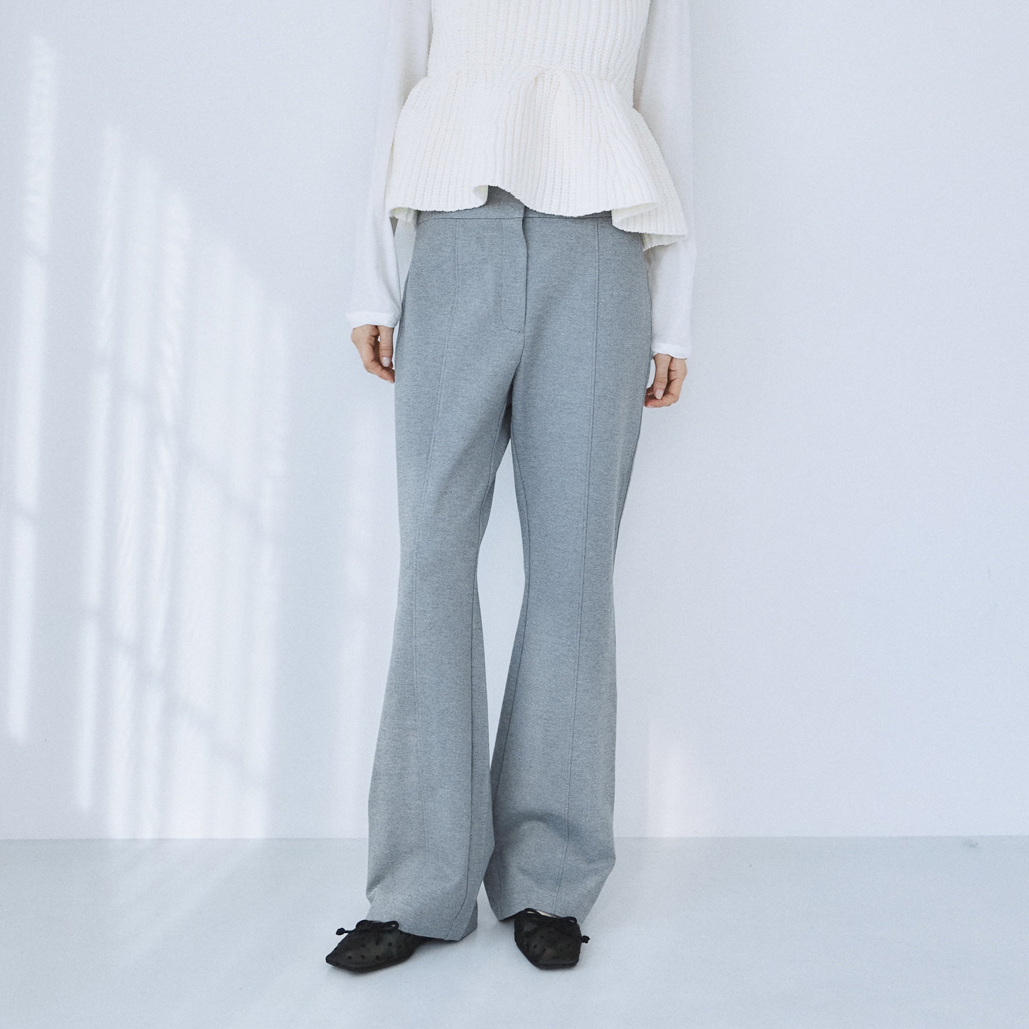 Ponte flare slim pants