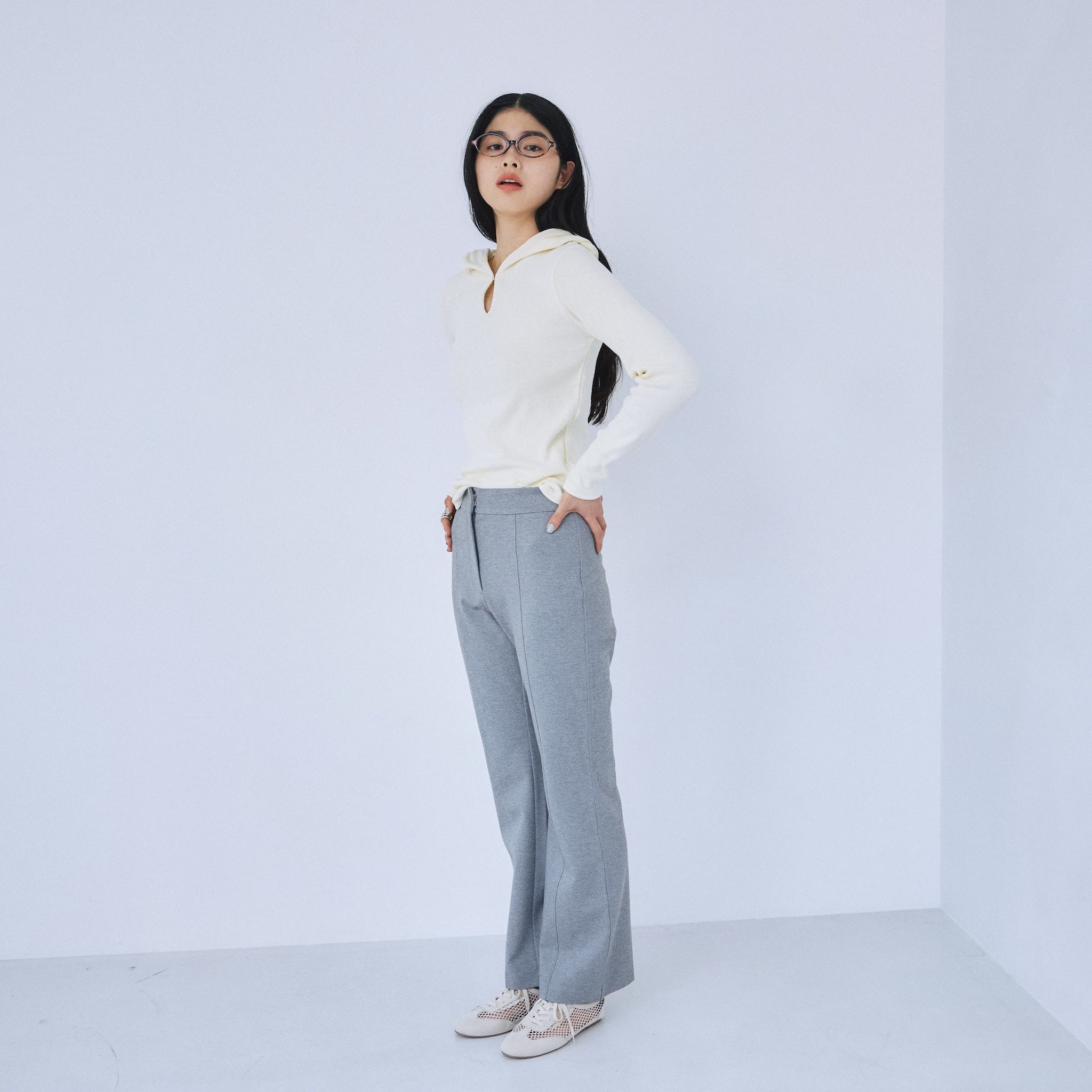 Ponte flare slim pants