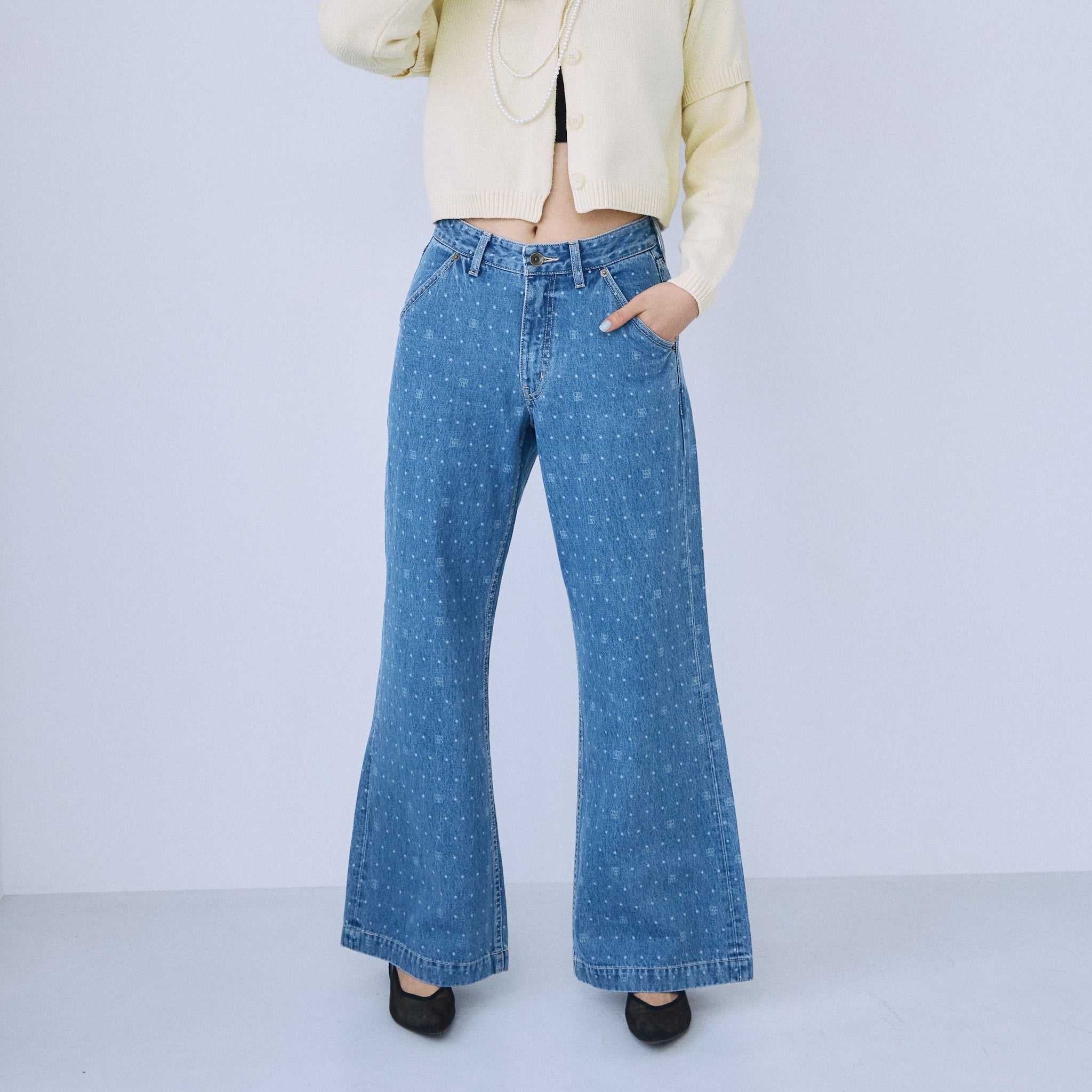 Laser Multi Printデニム SRN05