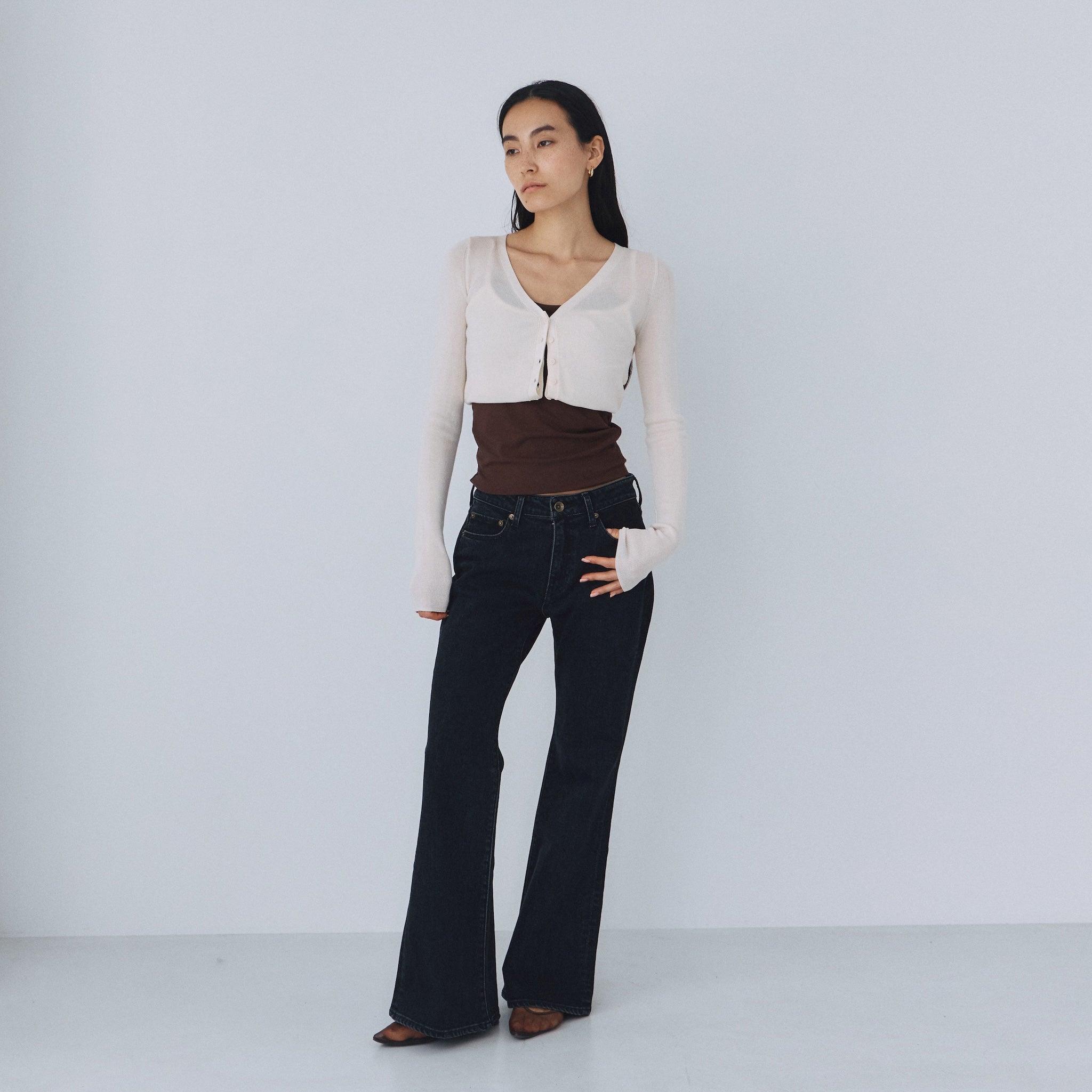 Slimローライズフレア SRN06