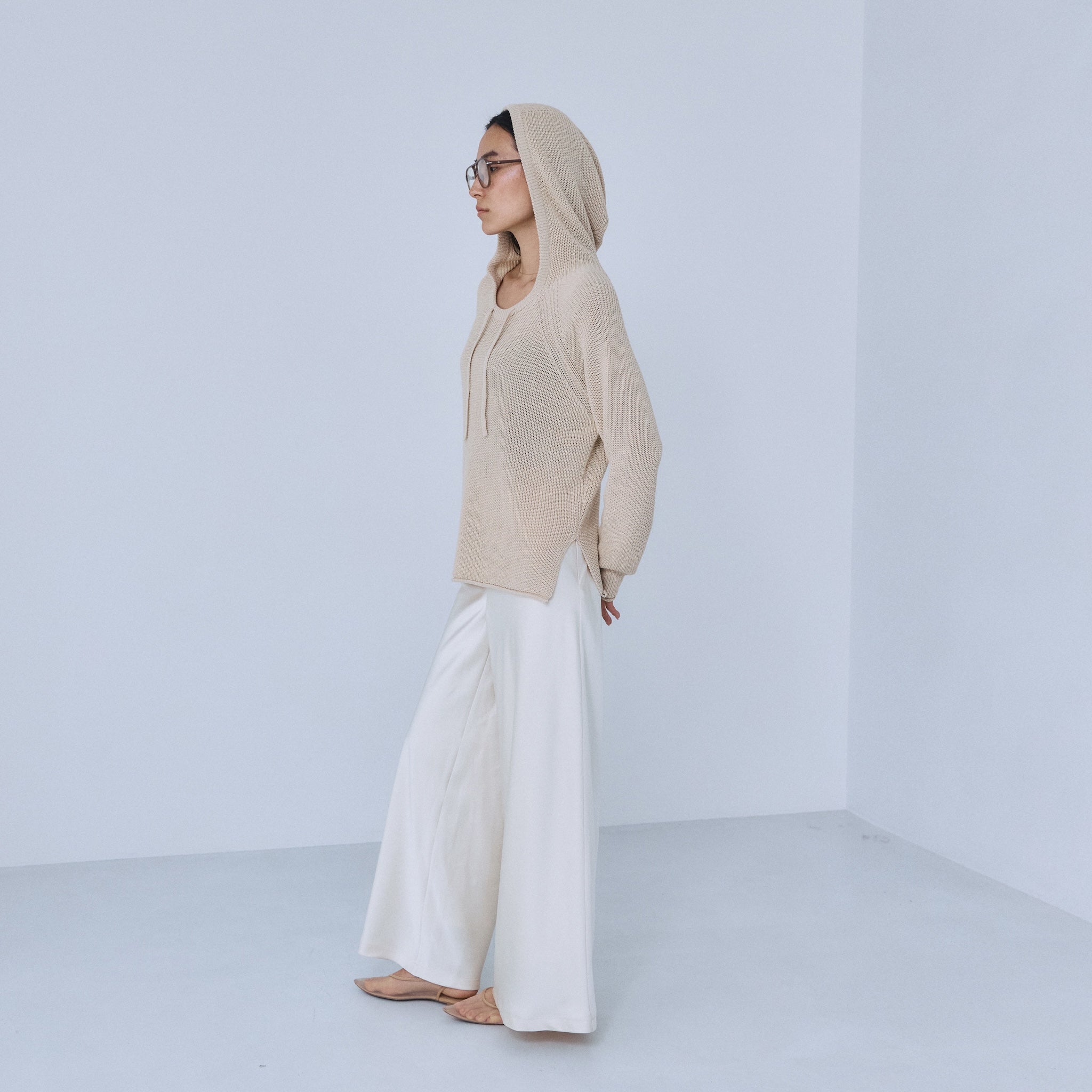 Basic Satin Wideパンツ