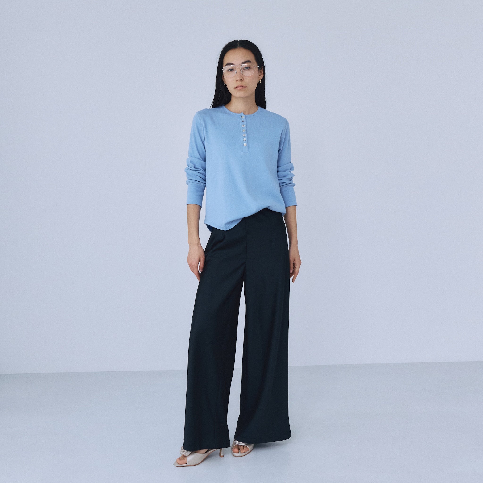 Basic Satin Wideパンツ