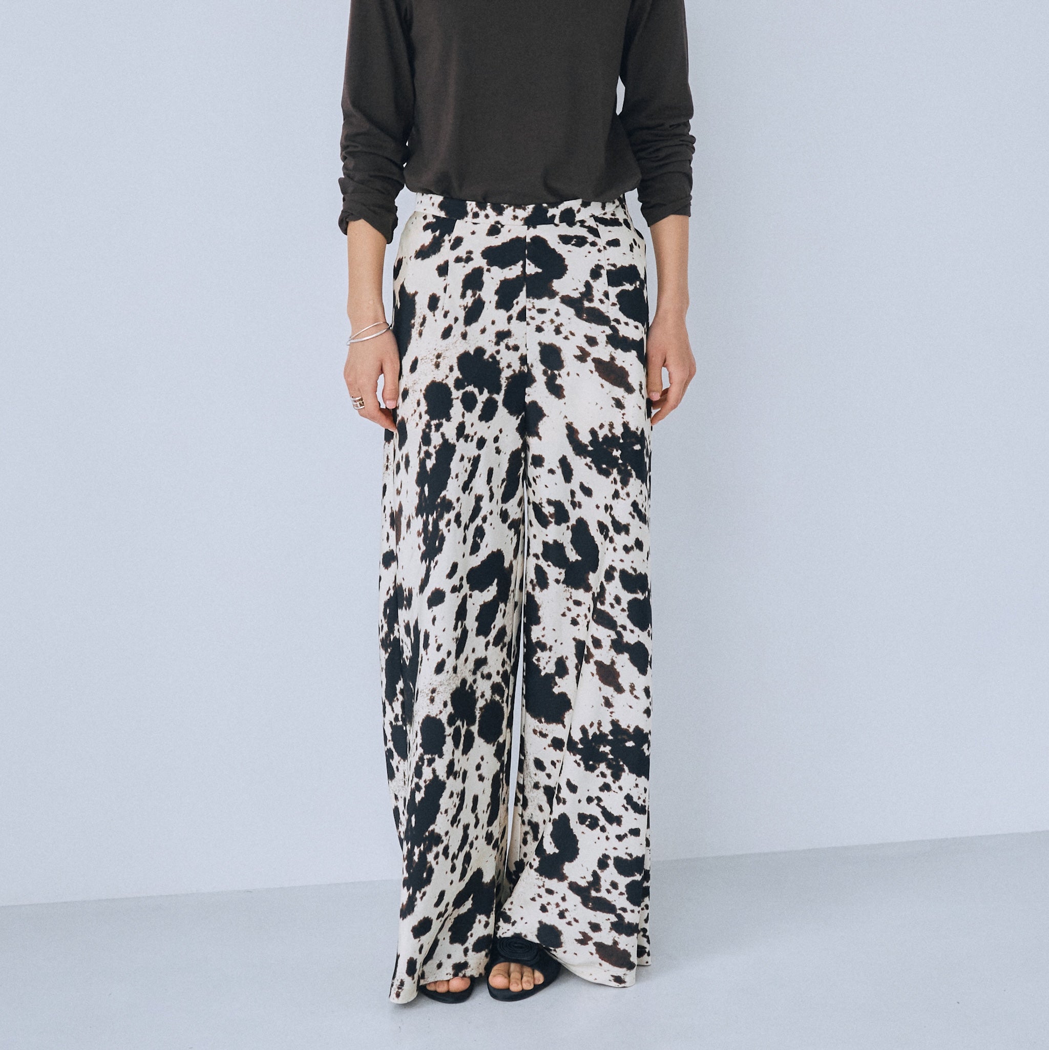 Basic Satin Wideパンツ