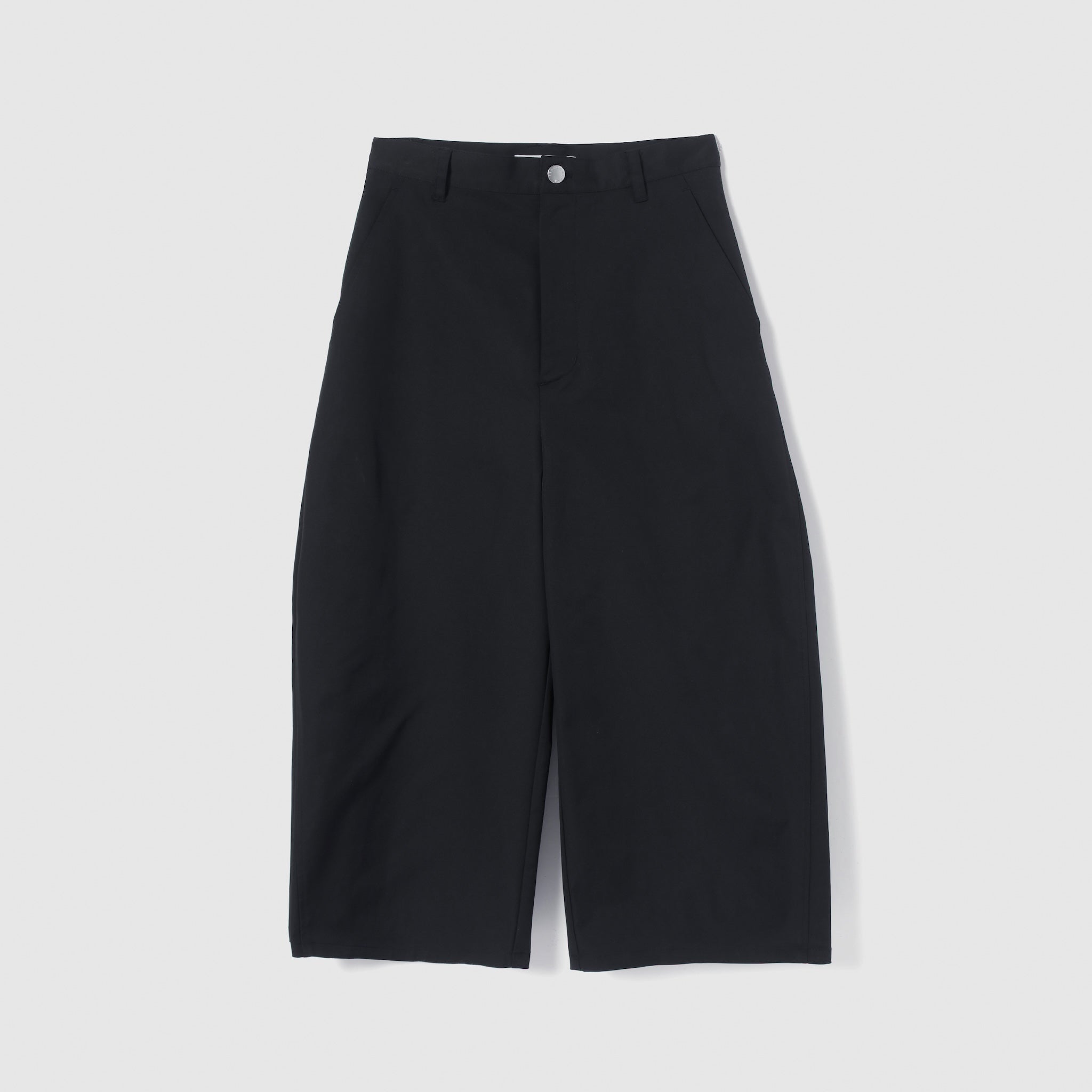 Side-Tuck Cropped Cocoon Pants