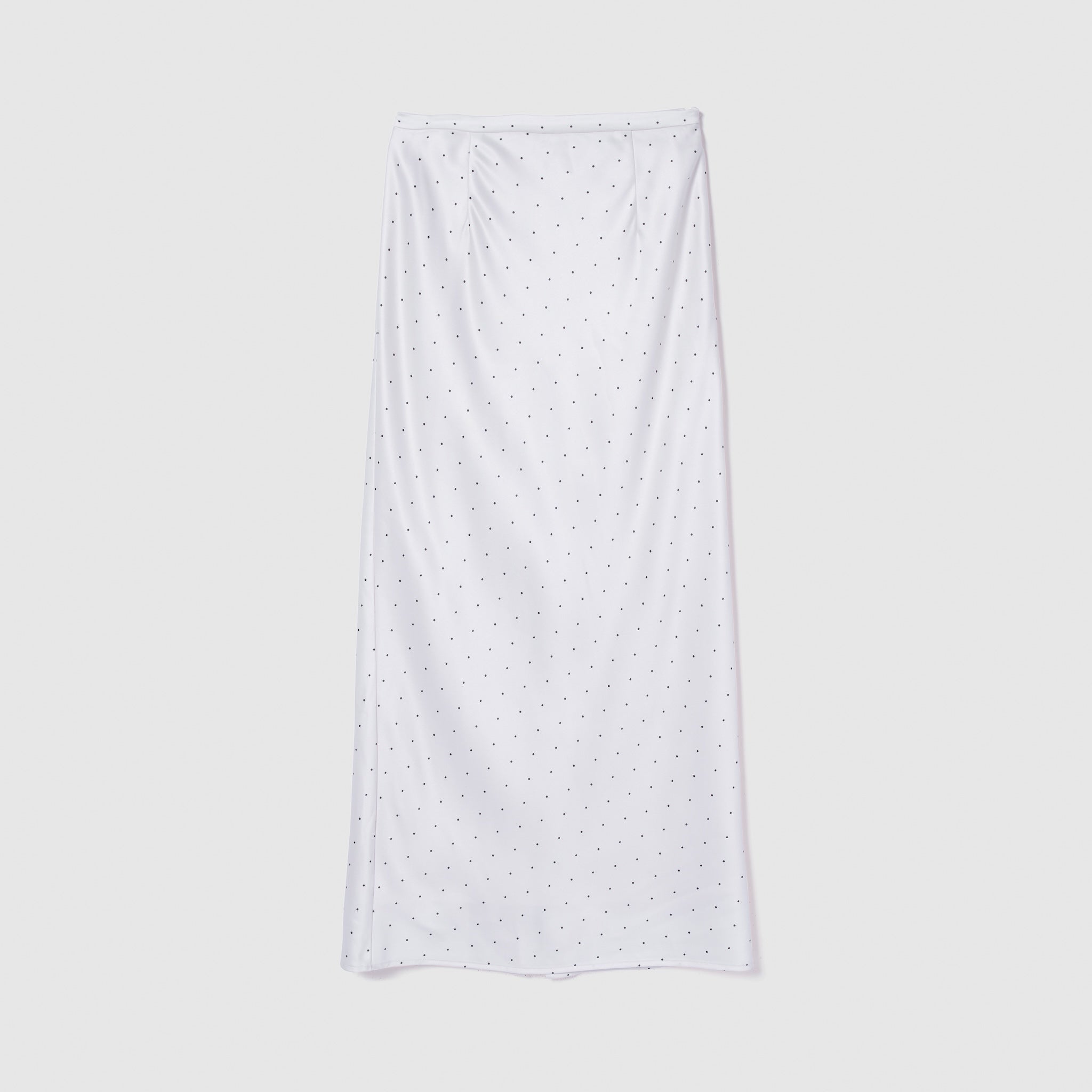 PIN DOT satin skirt