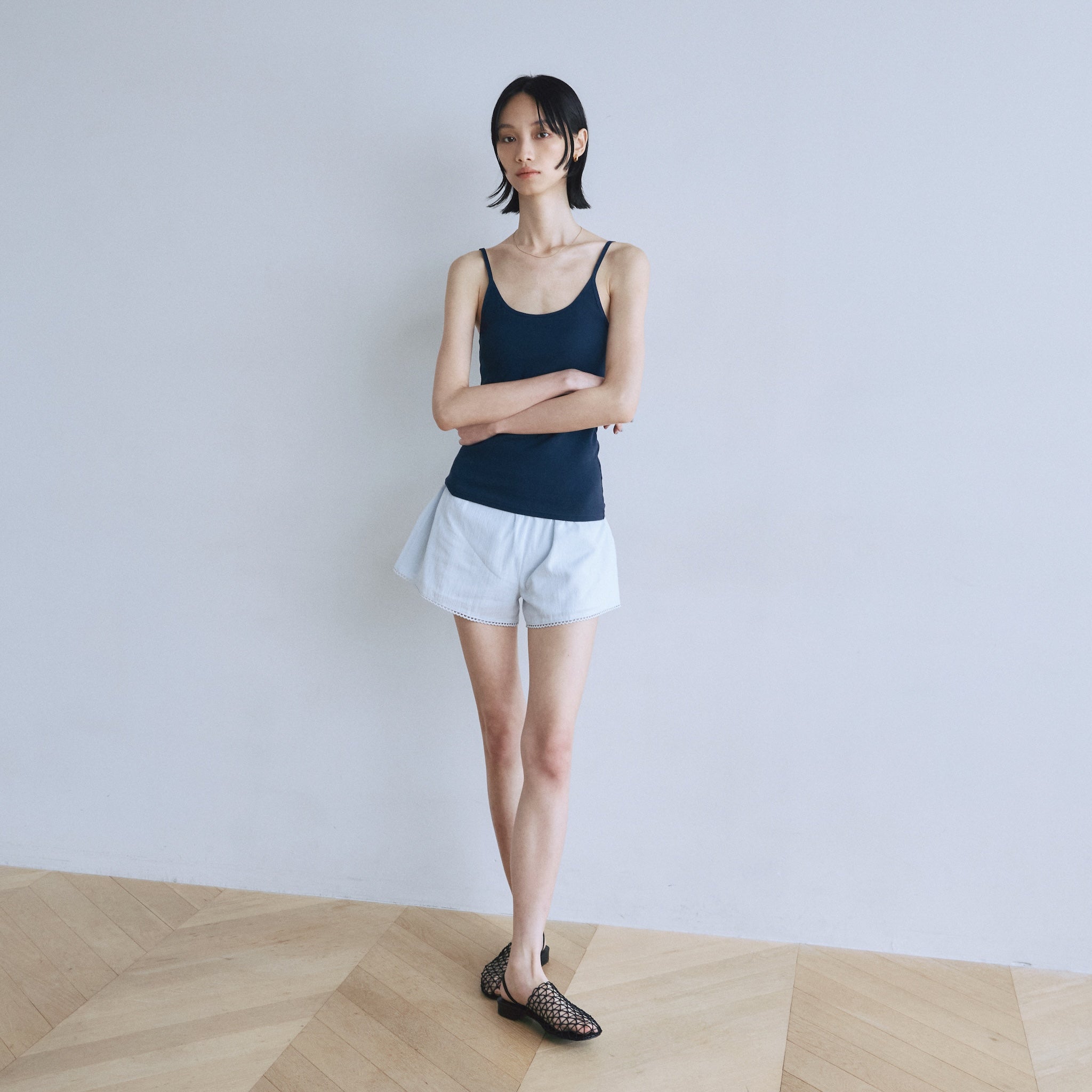 C/voile ピコレースショートパンツ