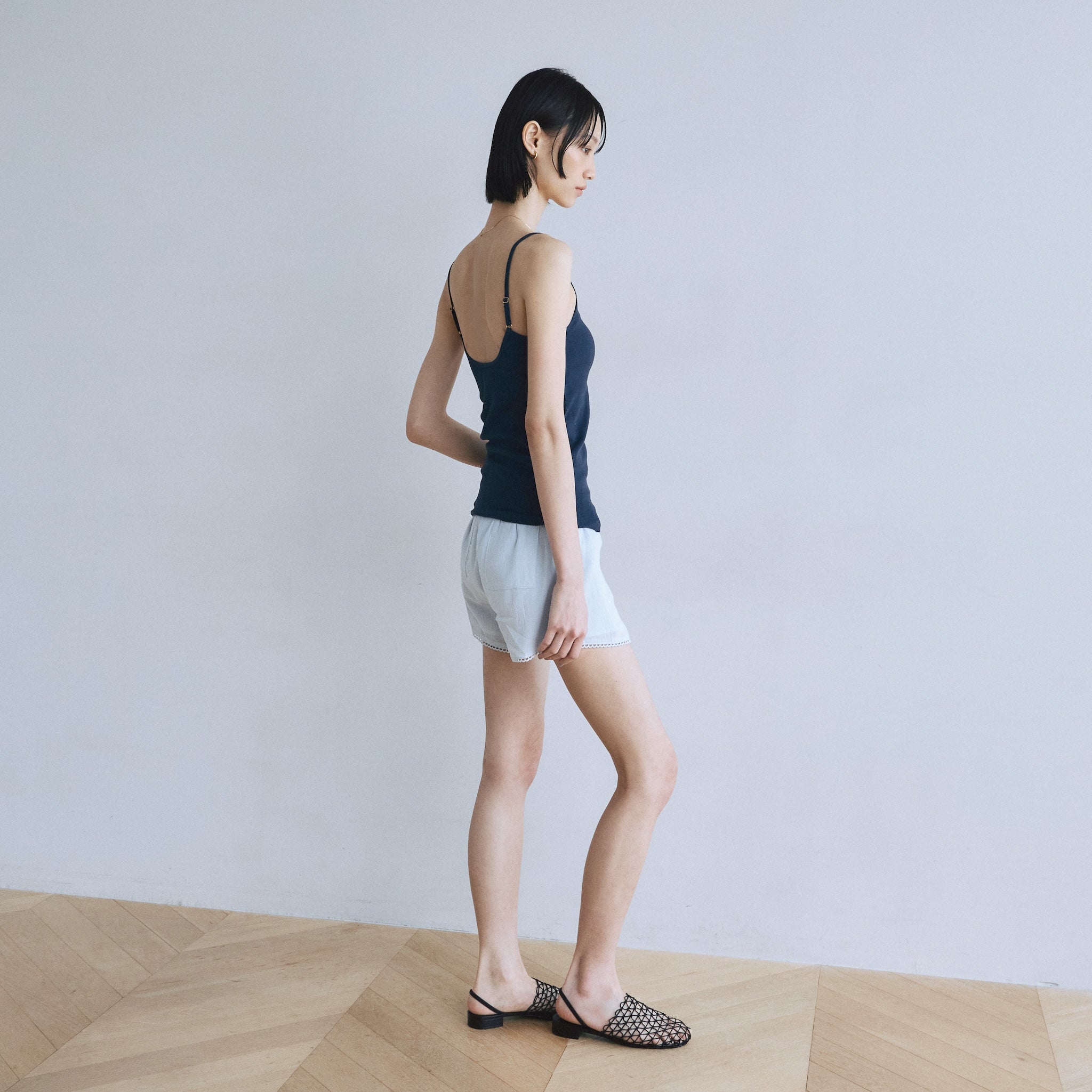 C/voile ピコレースショートパンツ