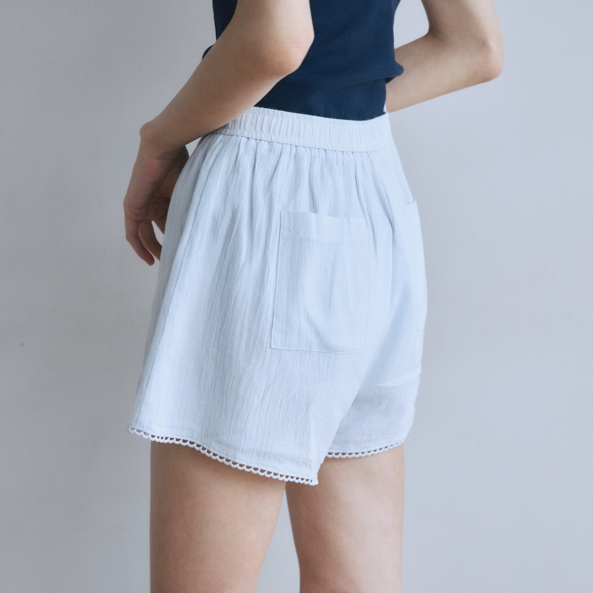 C/voile ピコレースショートパンツ