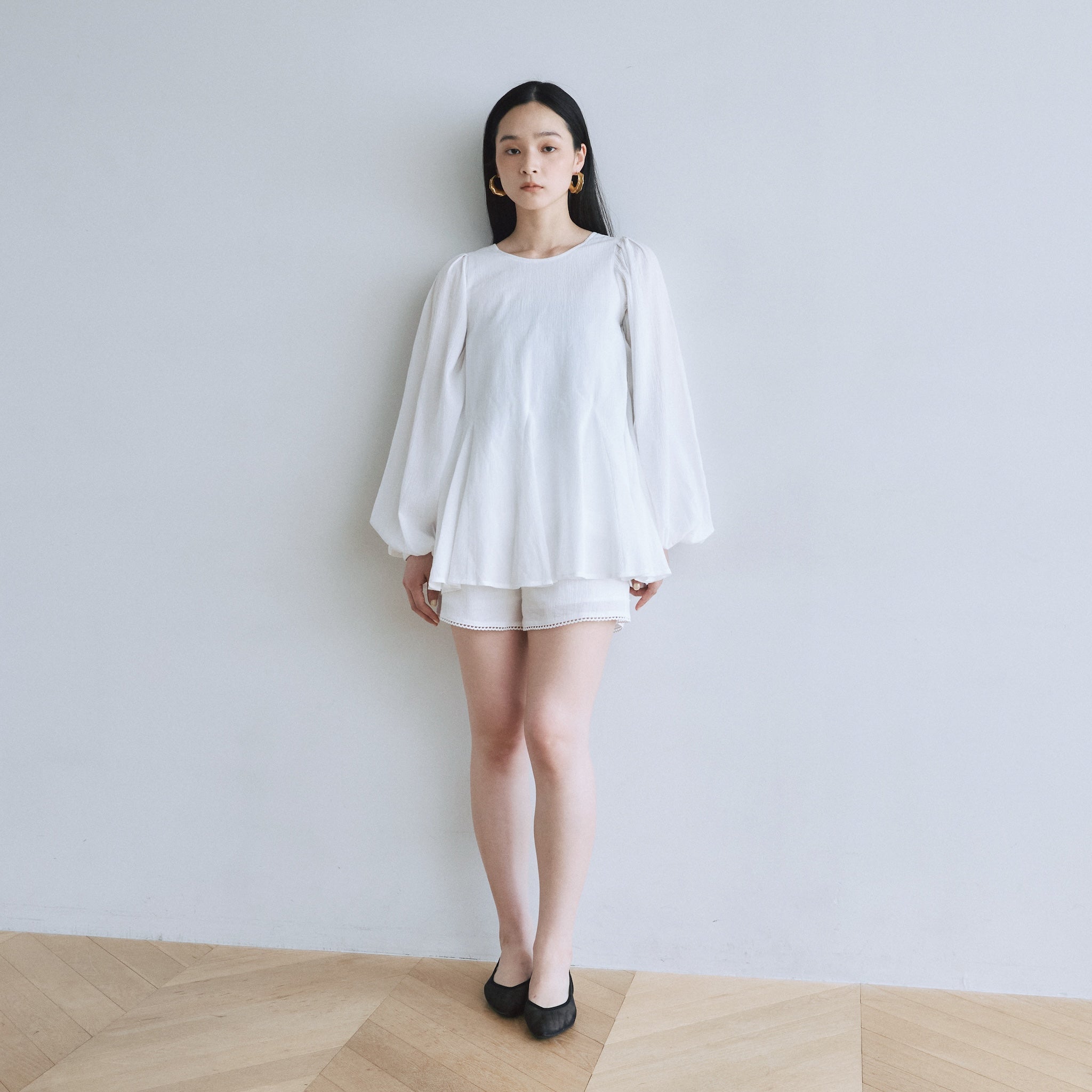 C/voile ピコレースショートパンツ