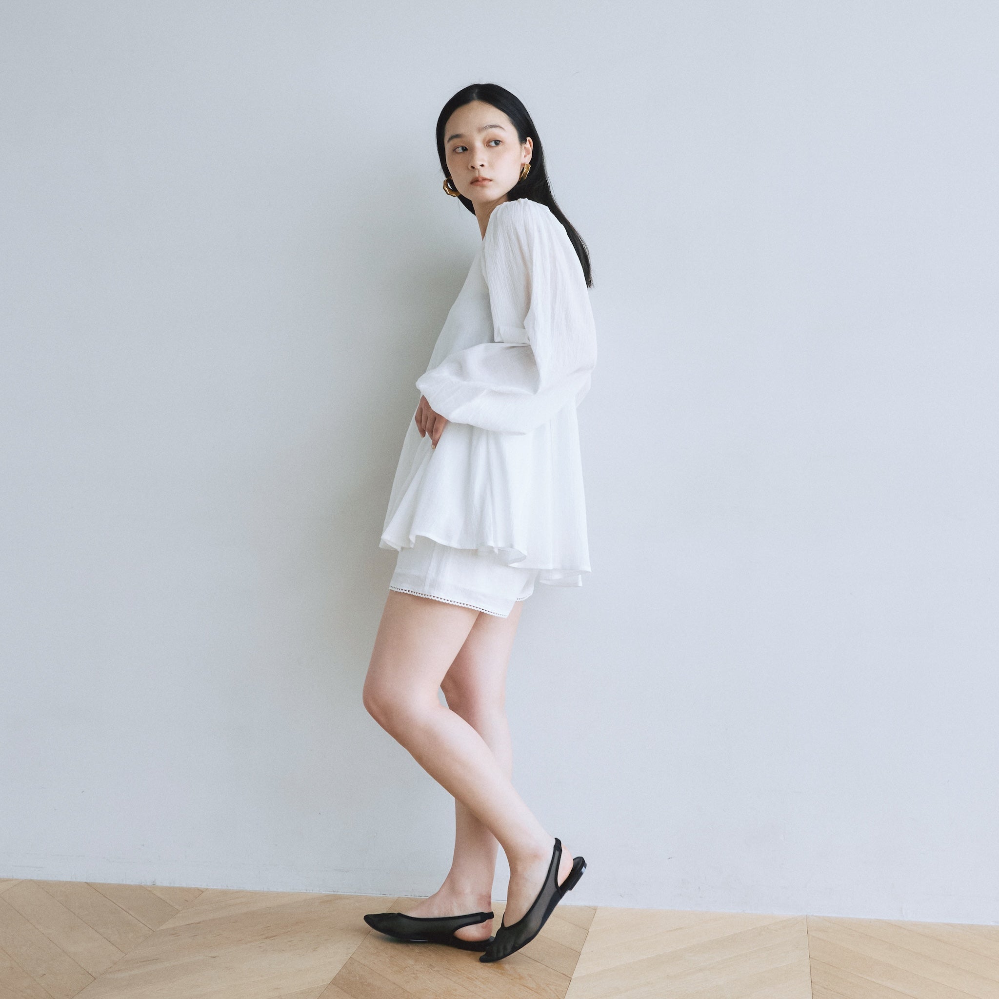 C/voile ピコレースショートパンツ