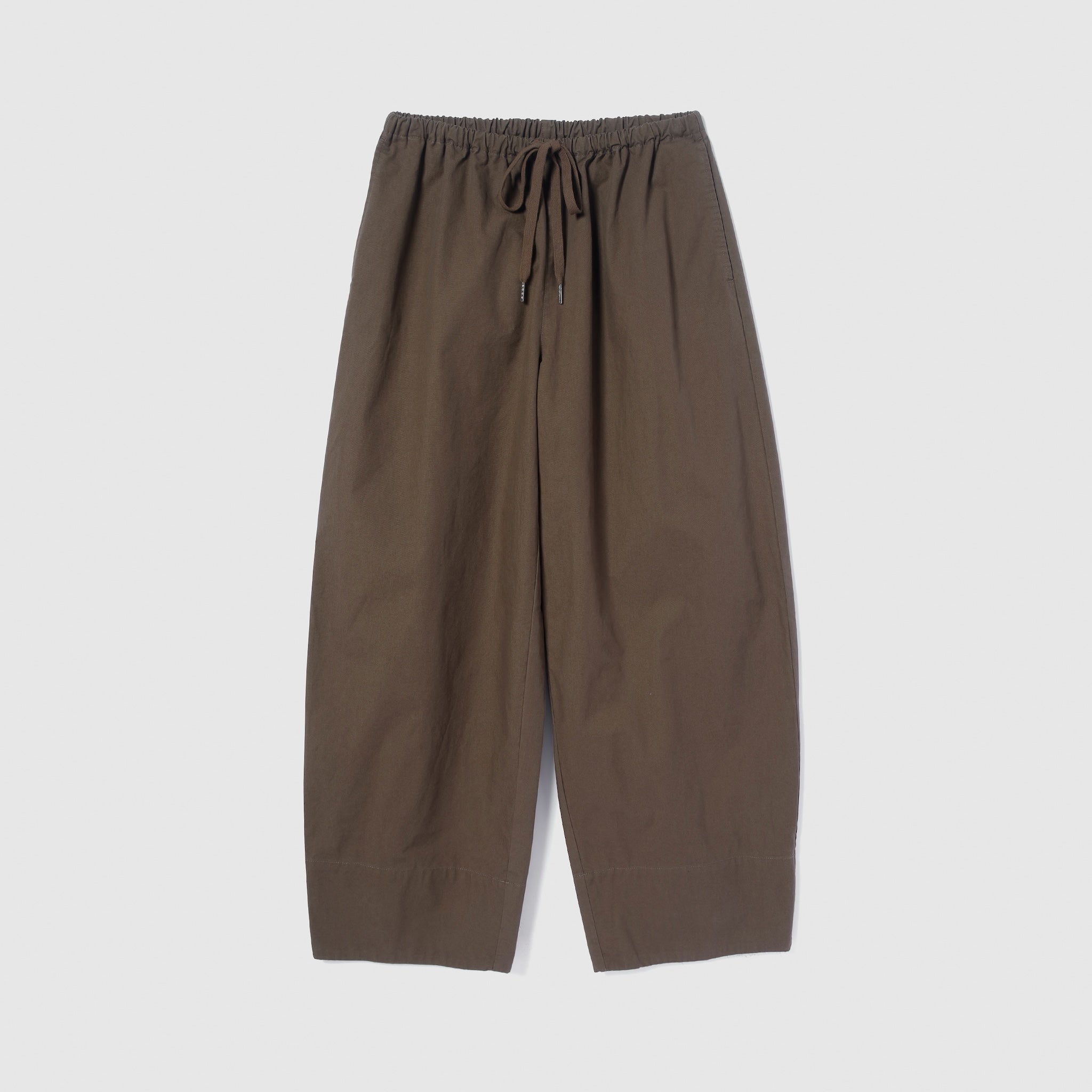 Narrow waistコットンバレルパンツ