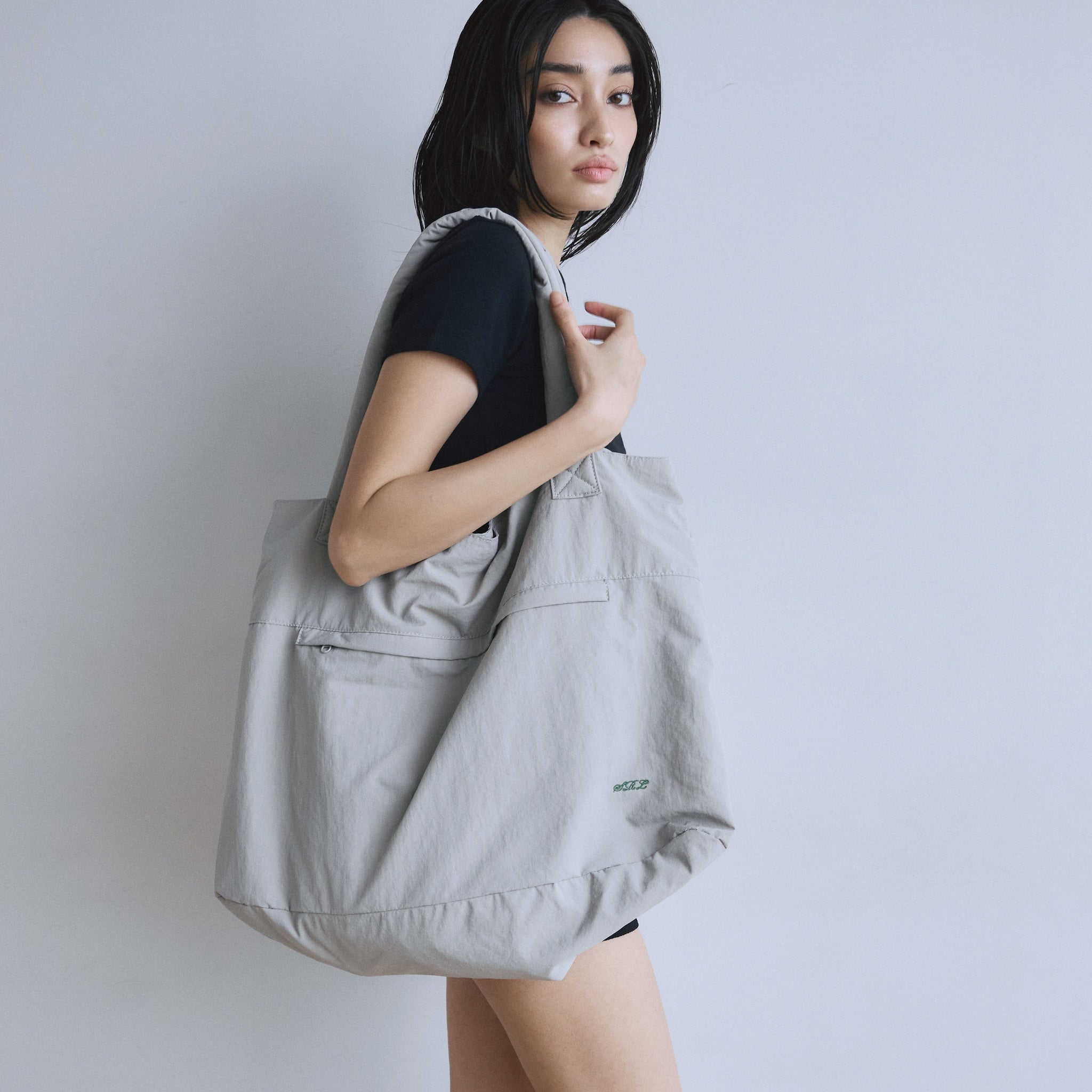 Puffy Handle Big Bag