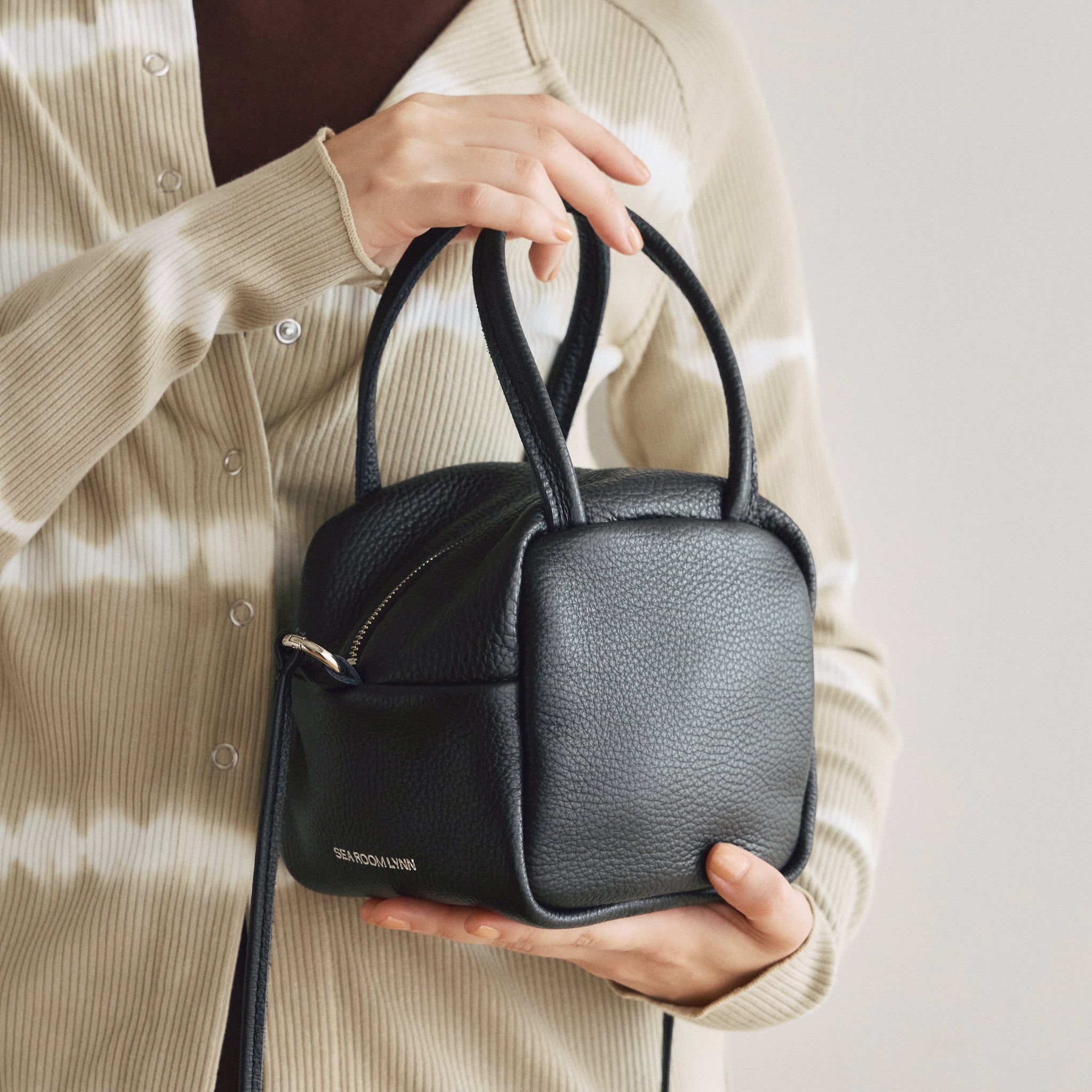 Leather Cube Mini Bag