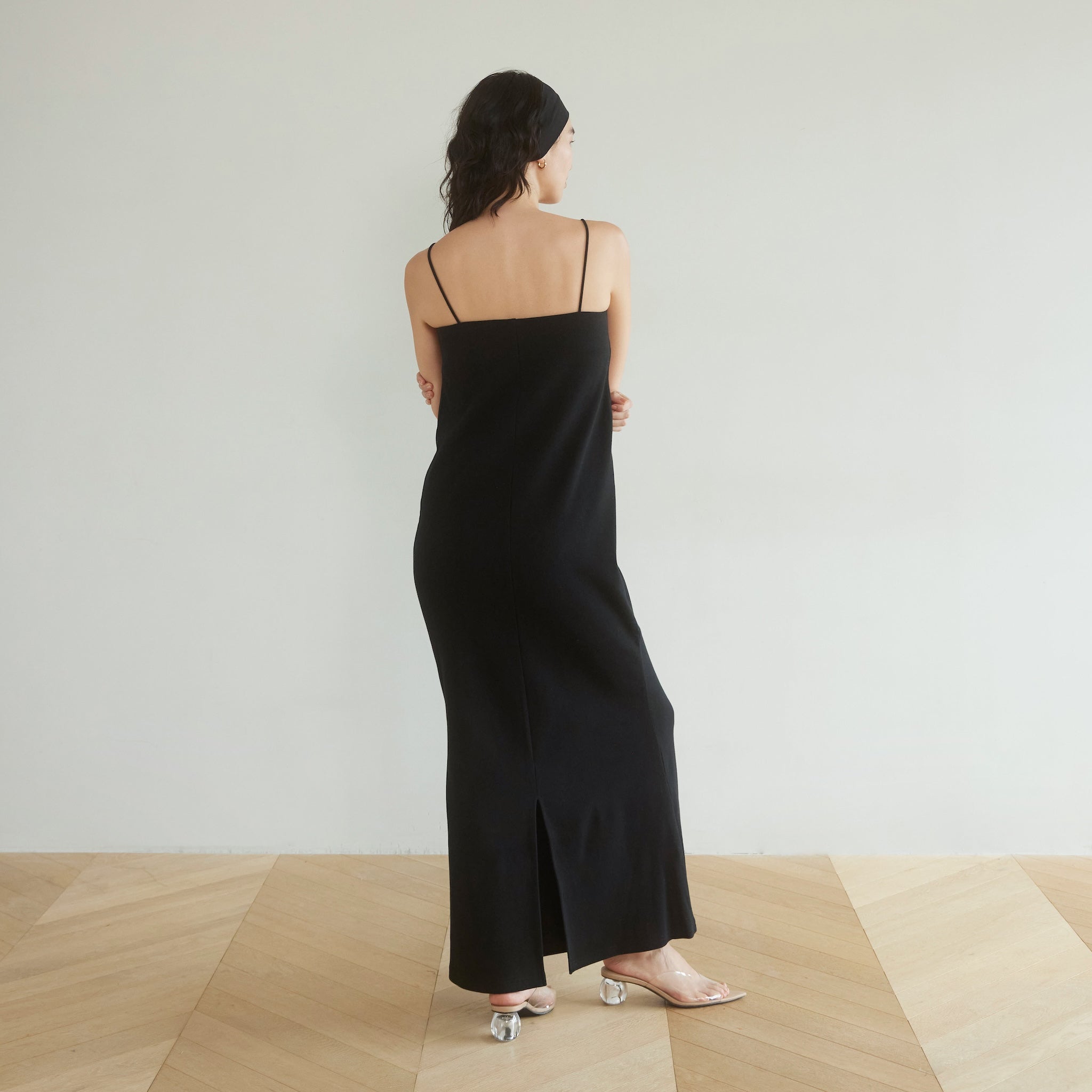 Padded RIB mermaid line dress