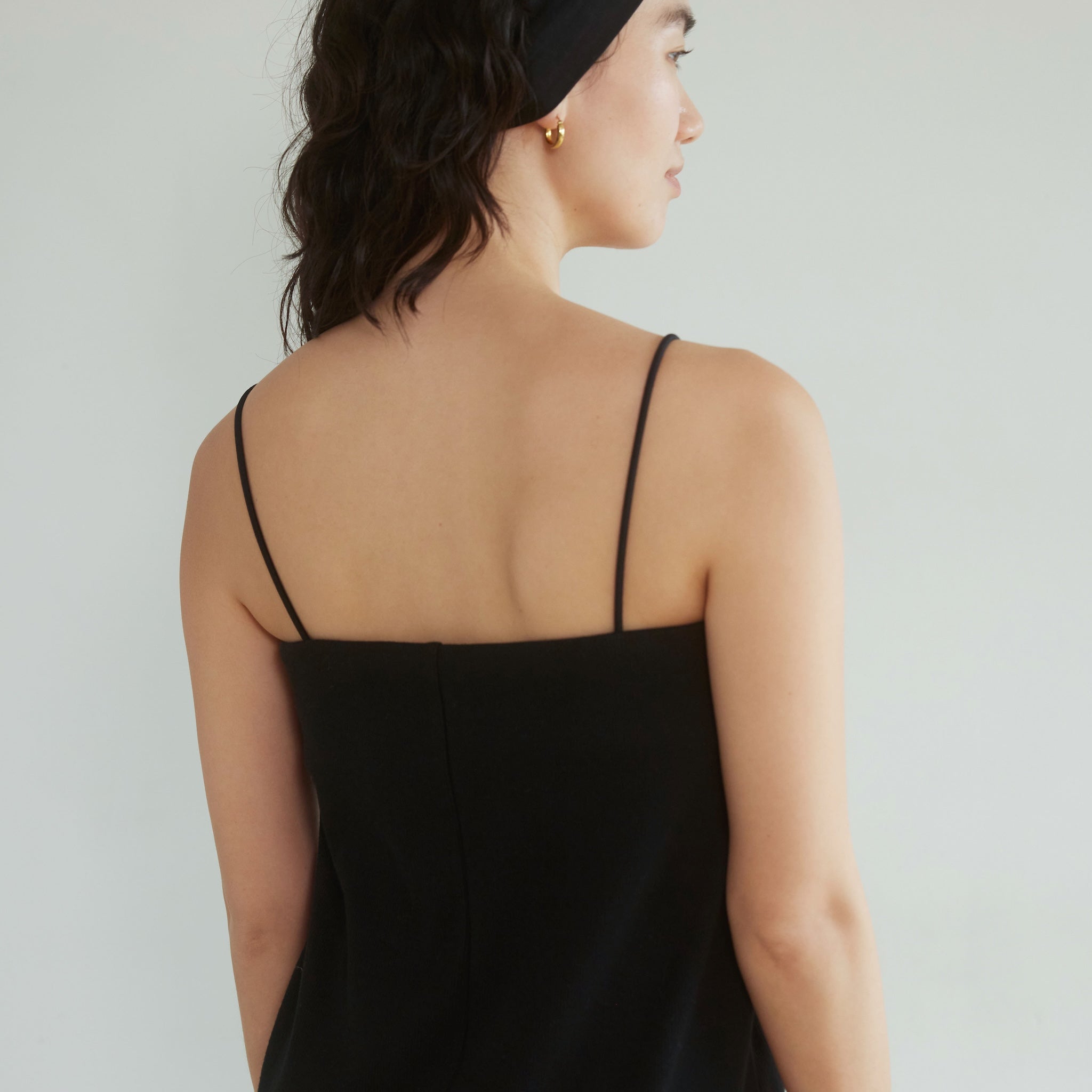 Padded RIB mermaid line dress