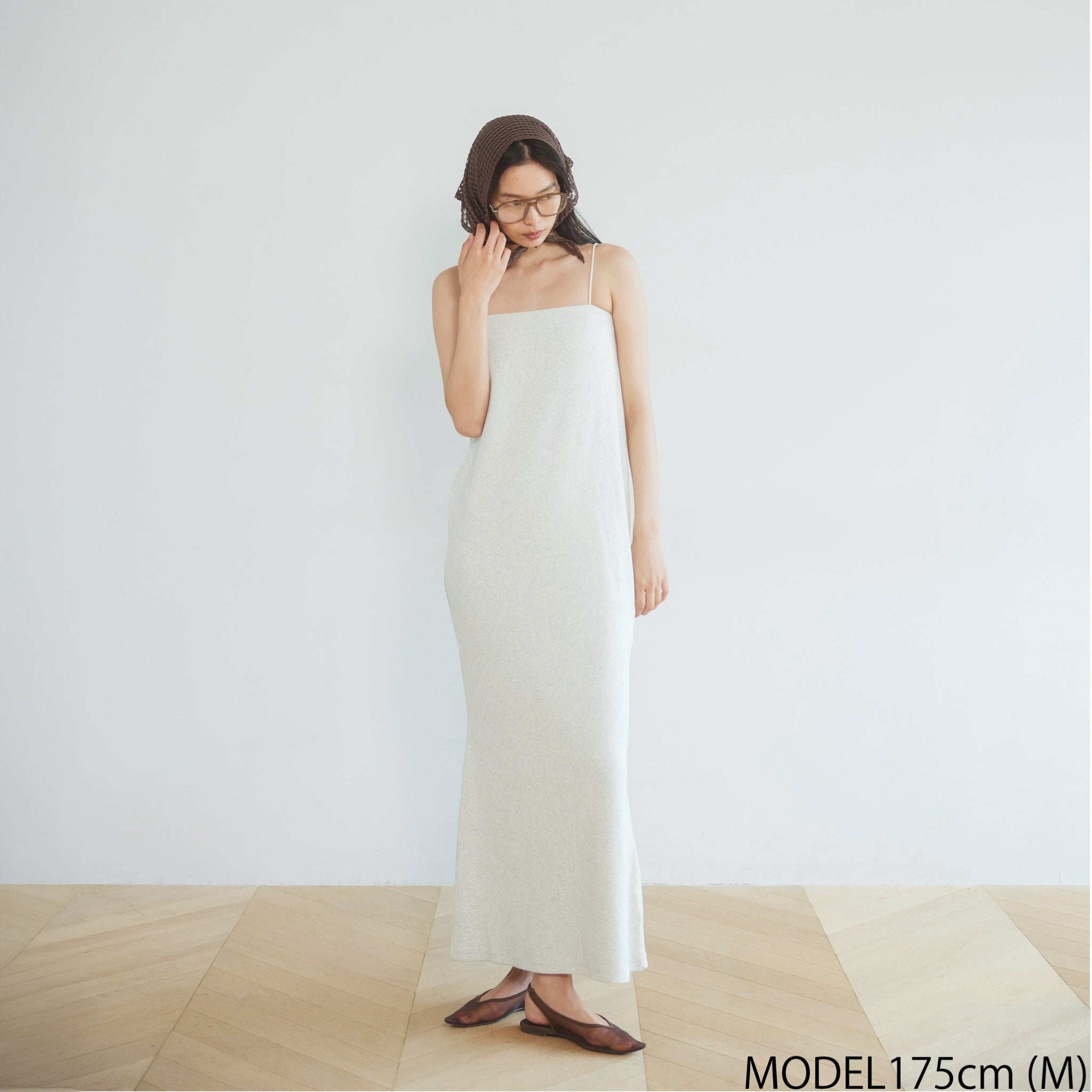 Padded RIB mermaid line dress