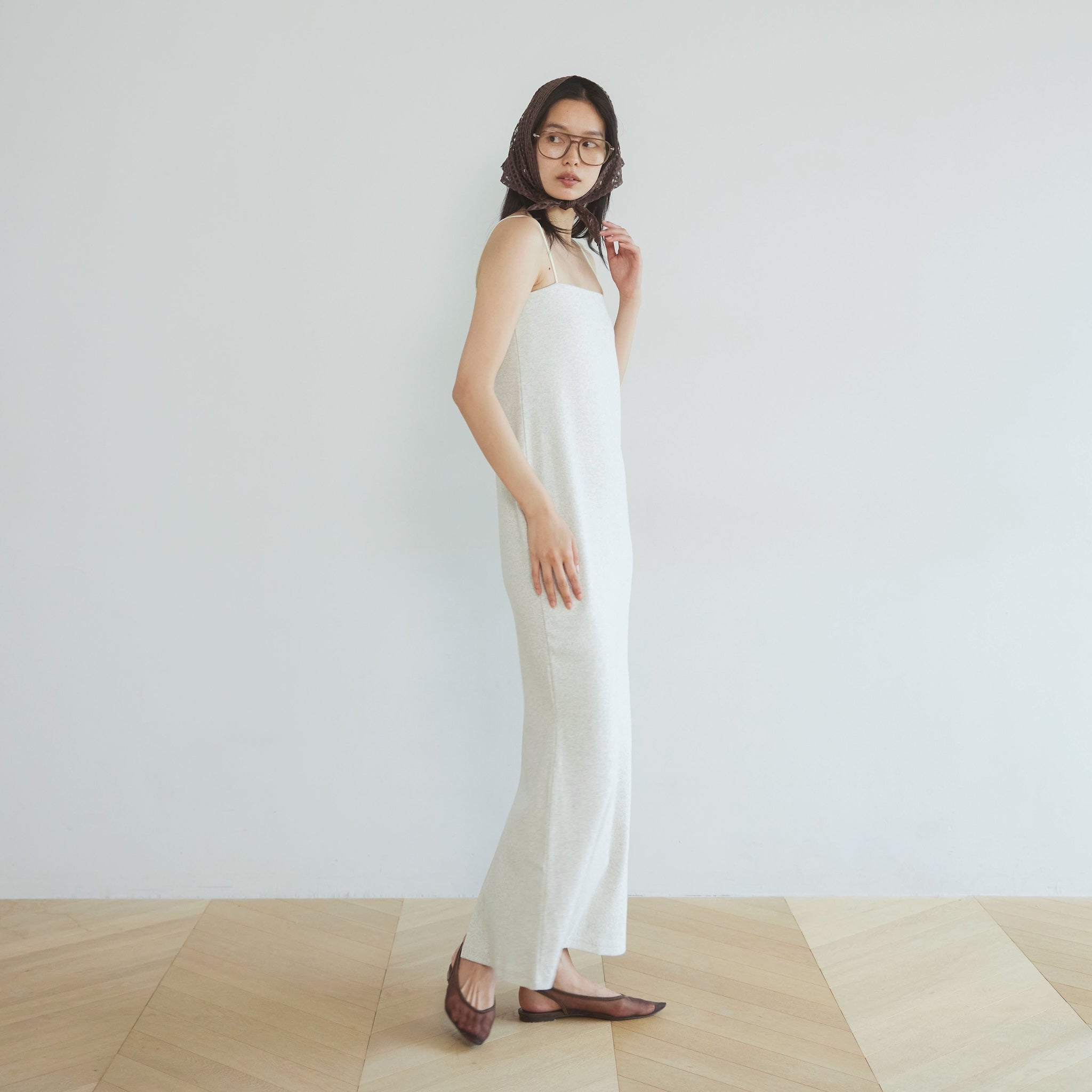 Padded RIB mermaid line dress