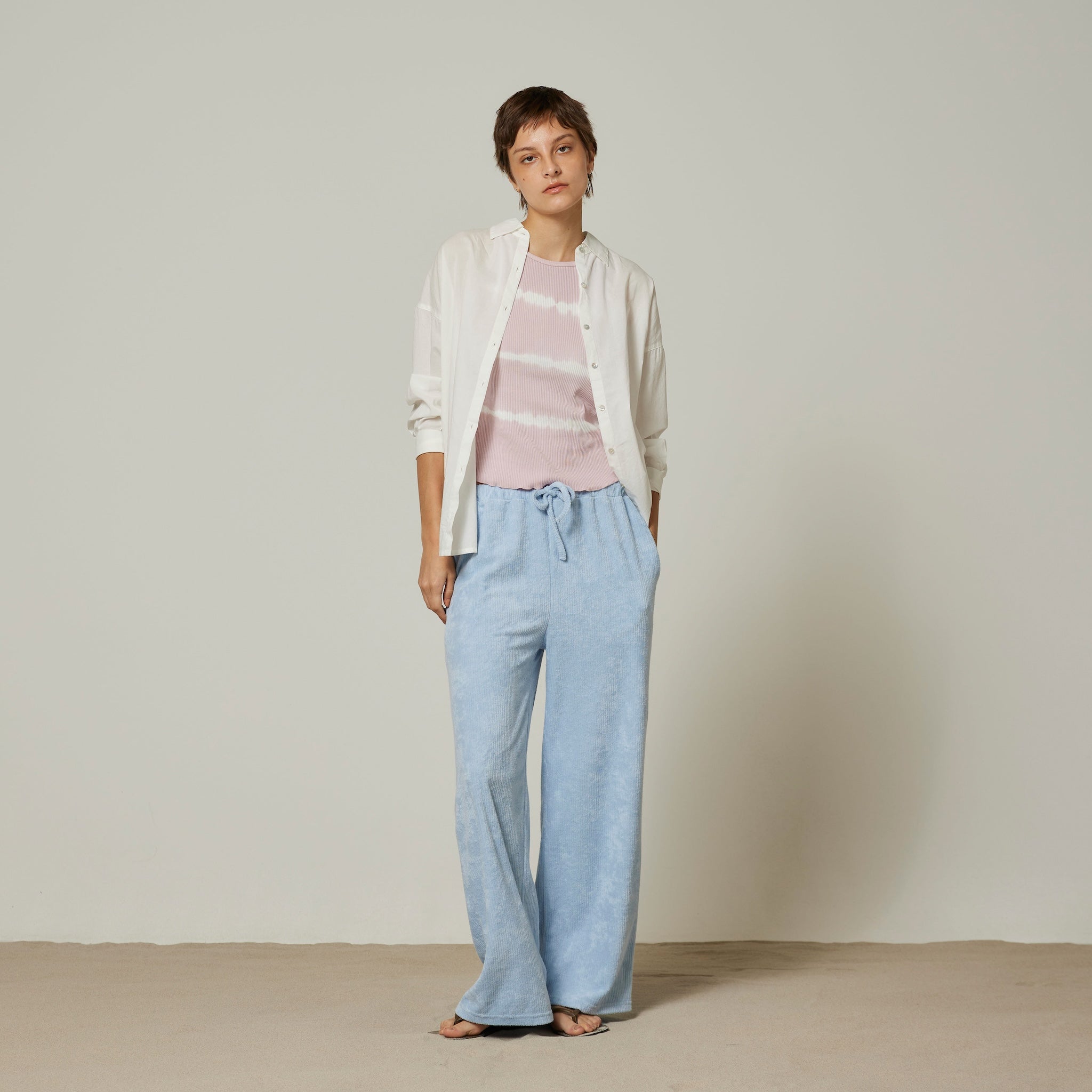 Ripple pile easy pants