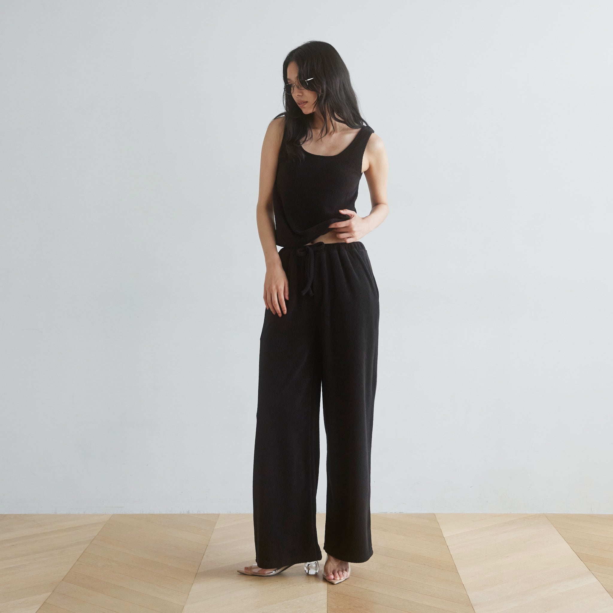 Ripple pile easy pants