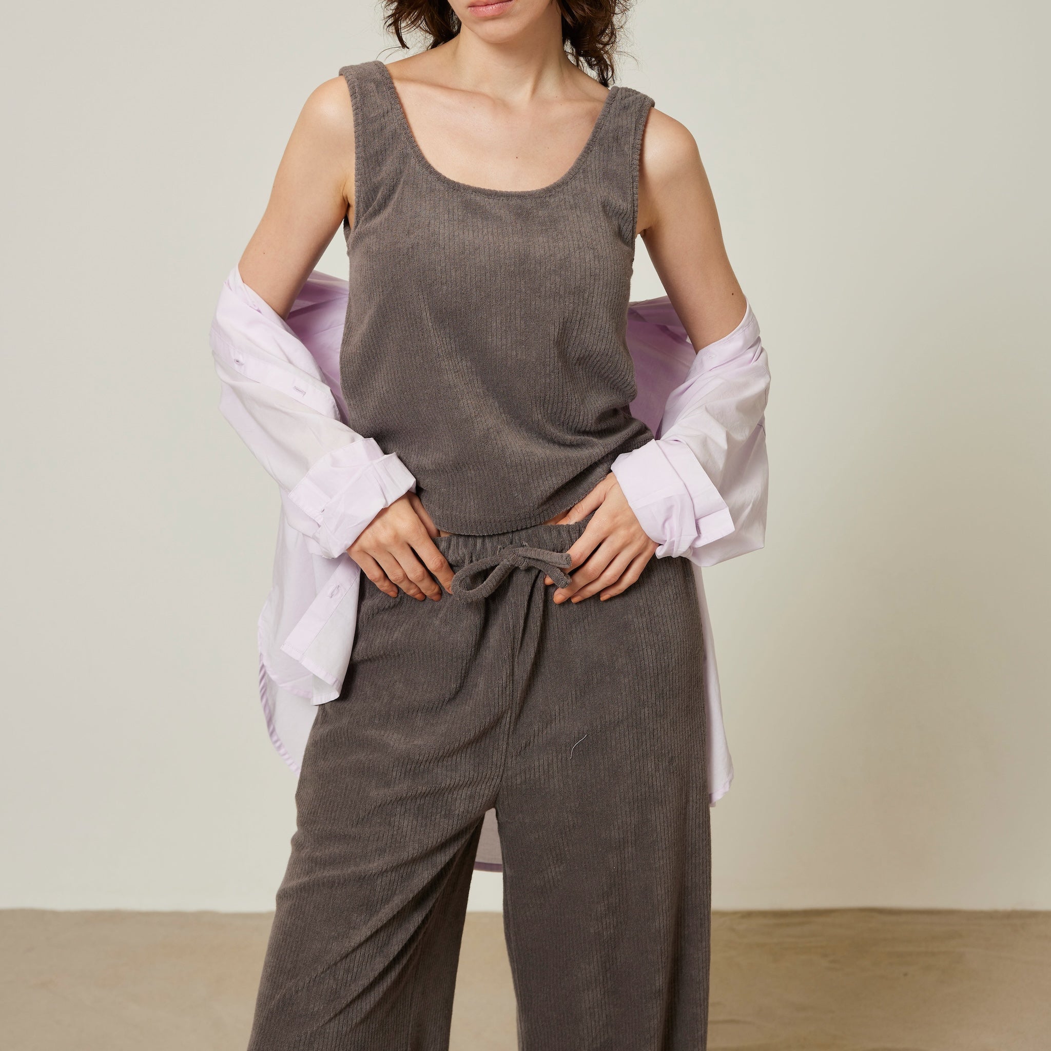 Ripple pile easy pants