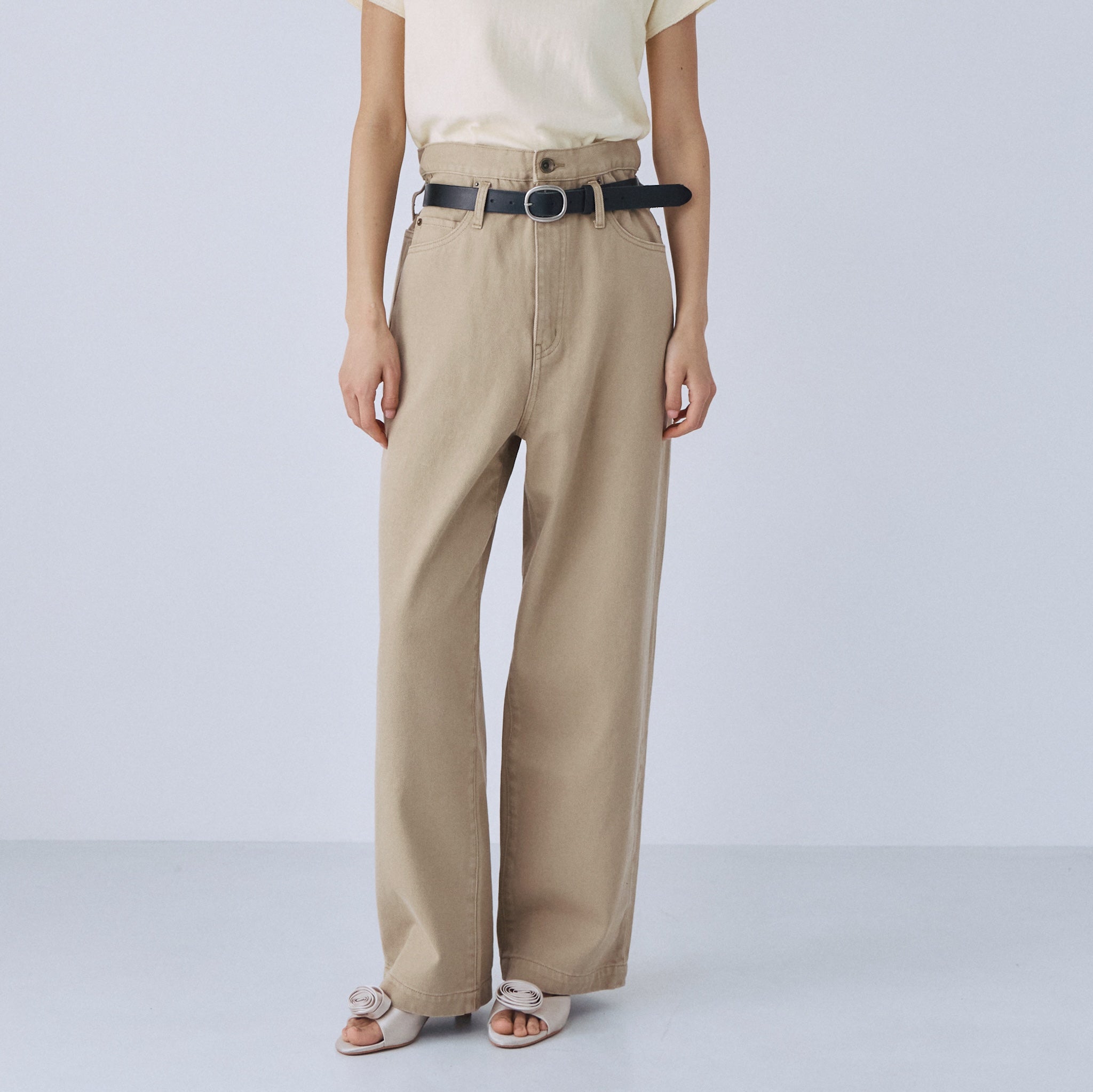 オーバーウエストワイドデニム SRN05