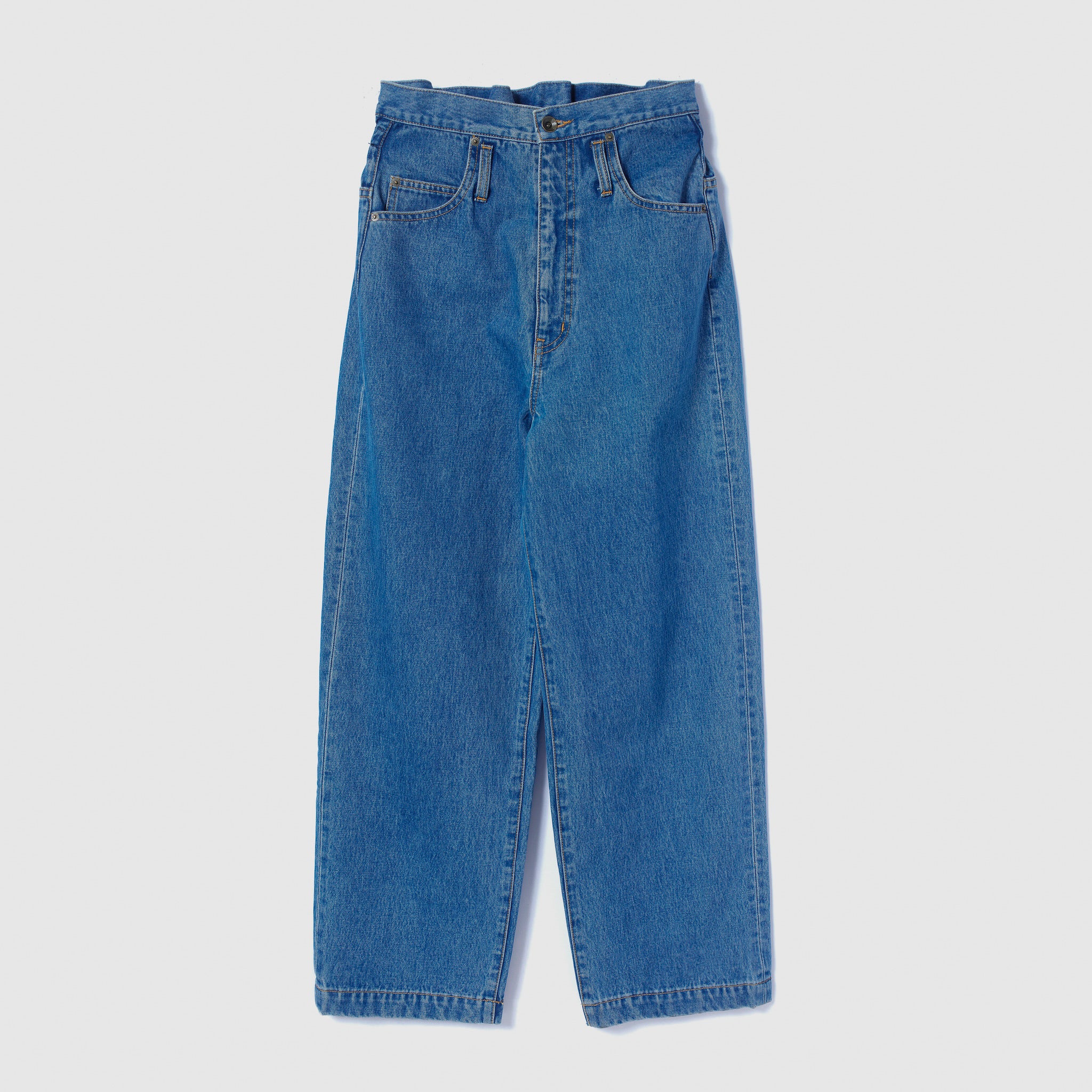 Over-waist wide denim SRN05