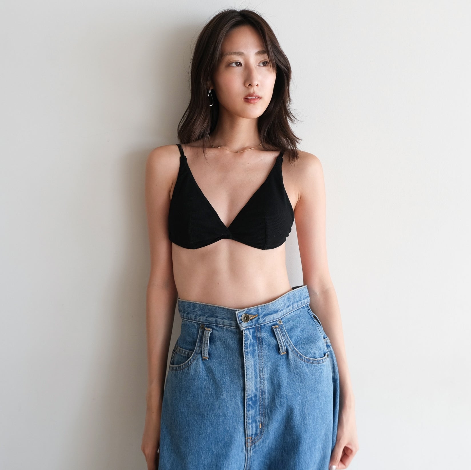 Triangle Highcut RIB Cashmere BRA