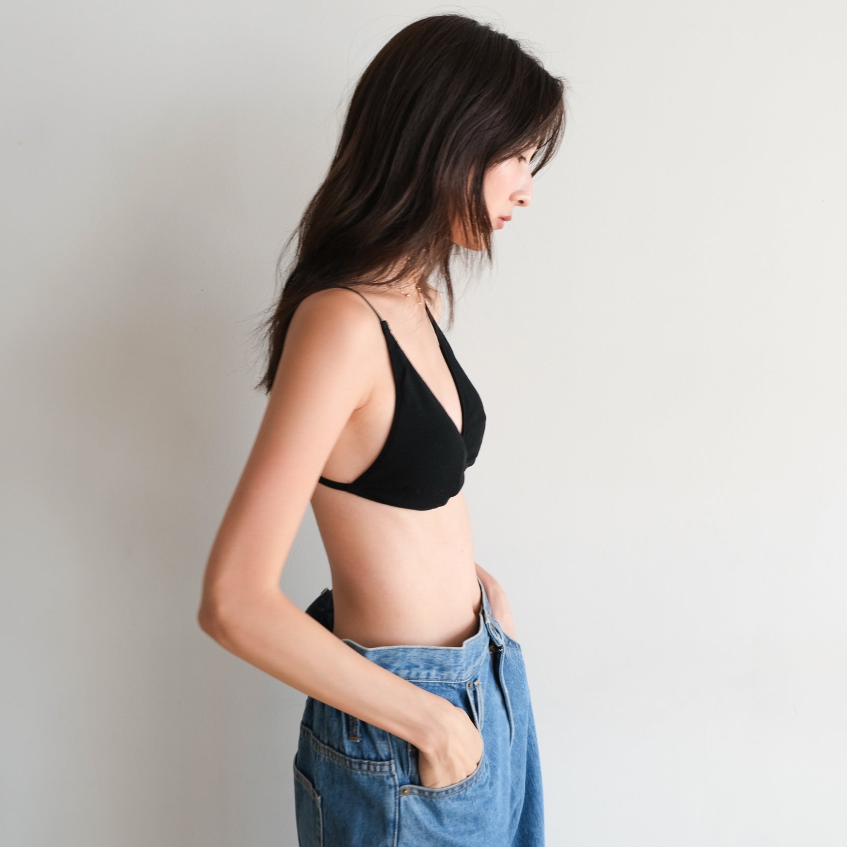 Triangle Highcut RIB Cashmere BRA