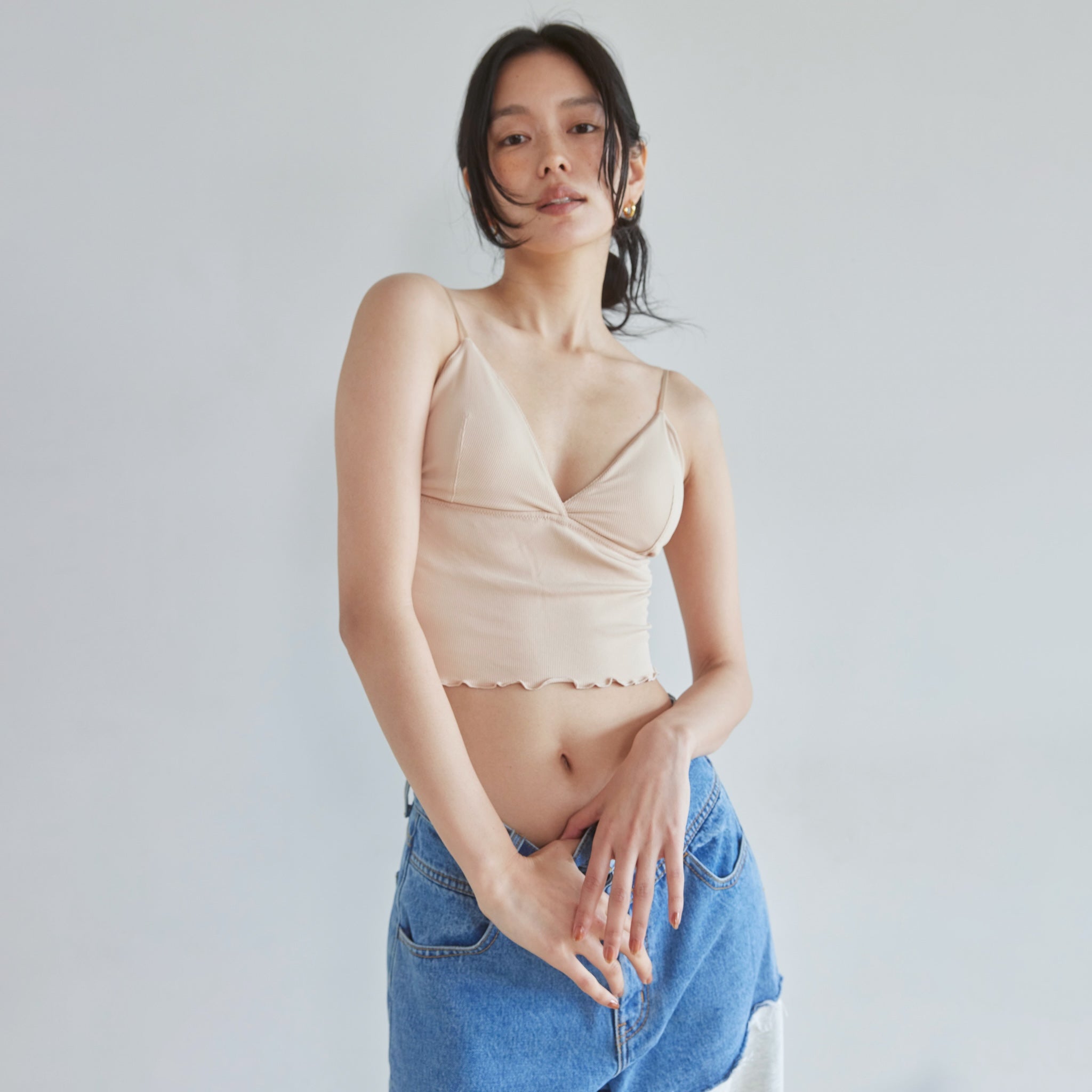 Basic Triangle RIB BRA Camisole