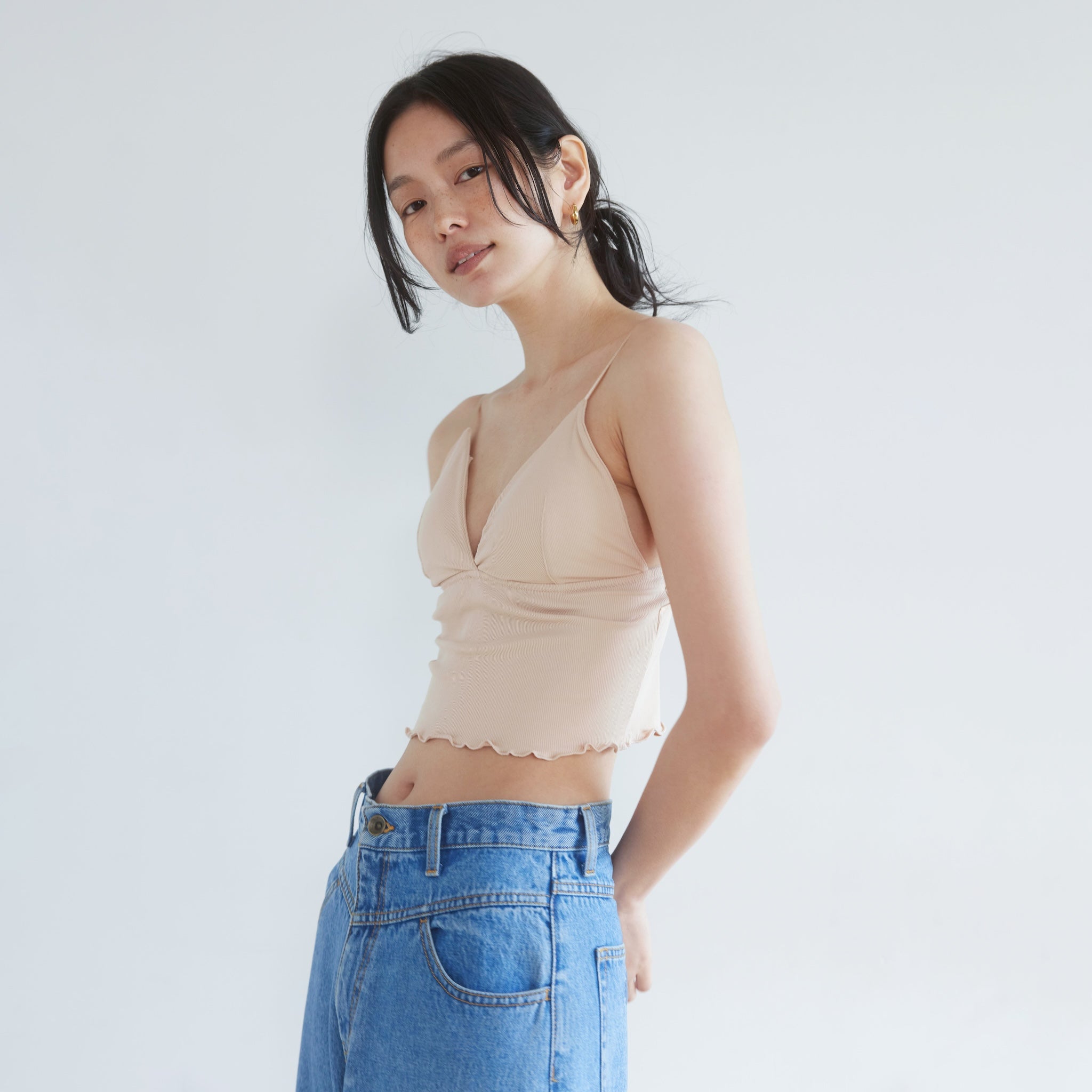 Basic Triangle RIB BRA Camisole
