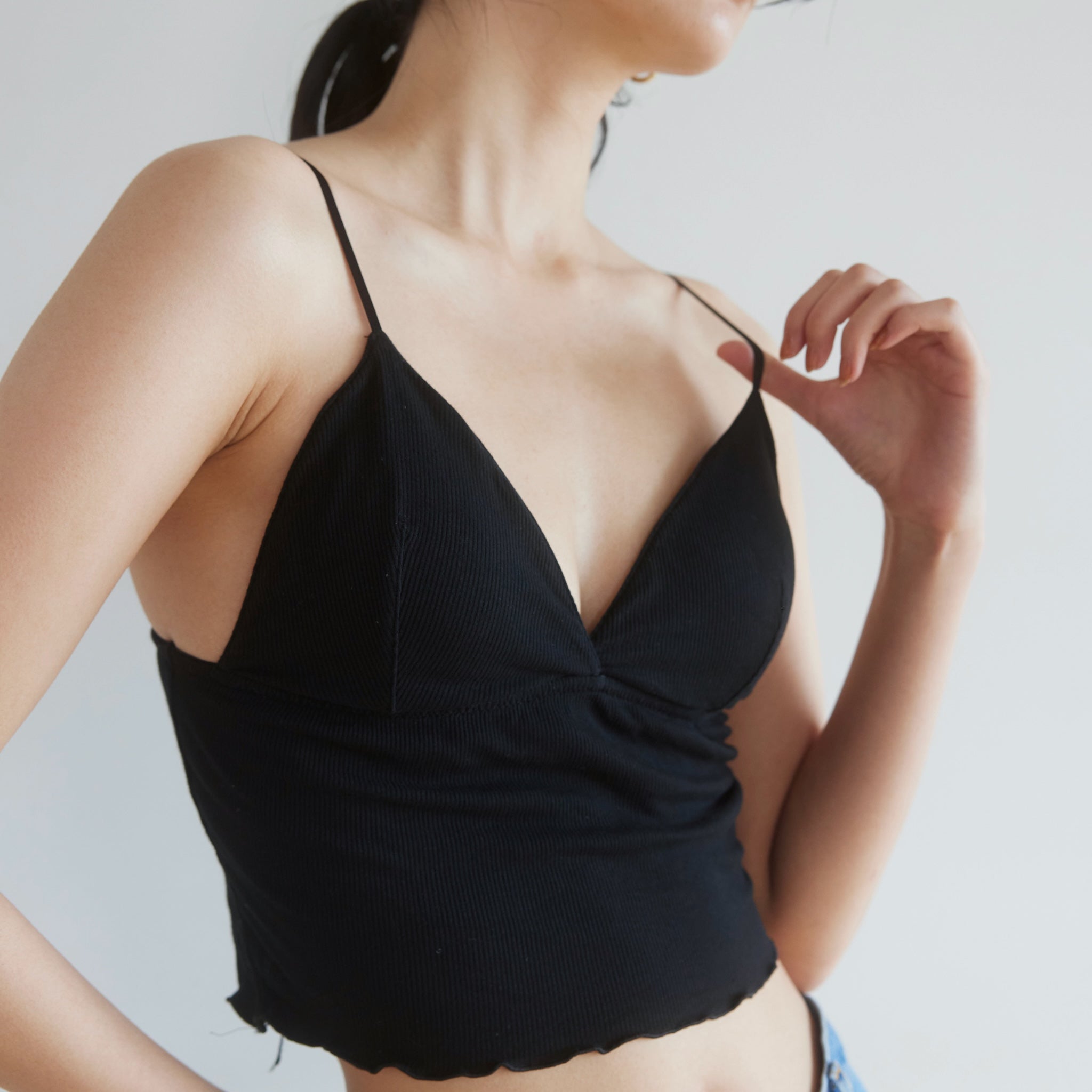 Basic Triangle RIB BRA Camisole