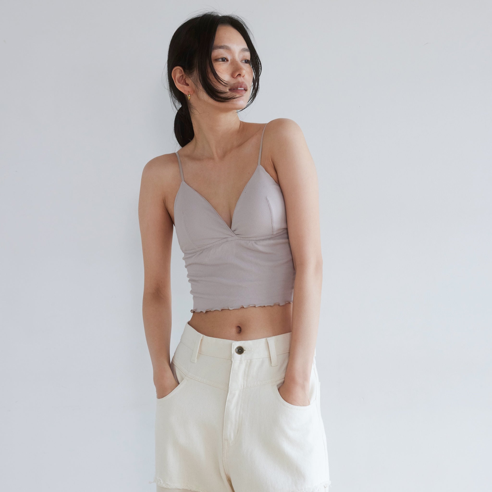 Basic Triangle RIB BRAキャミソール