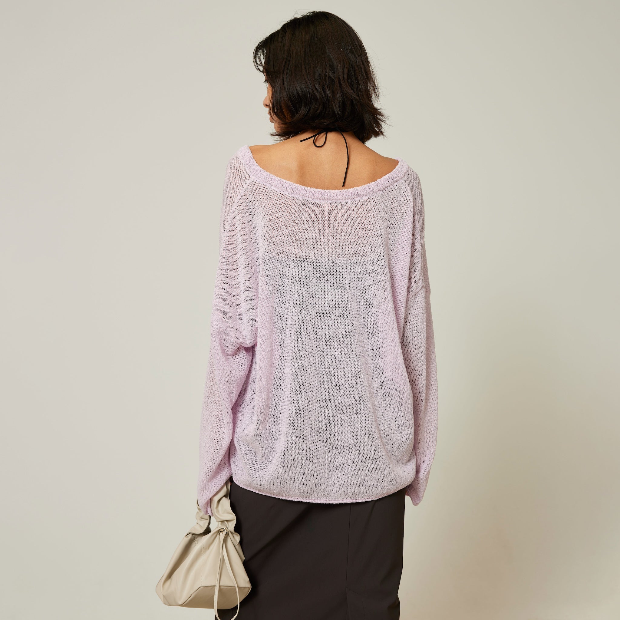 PAPER KNIT 2wayルーズトップス