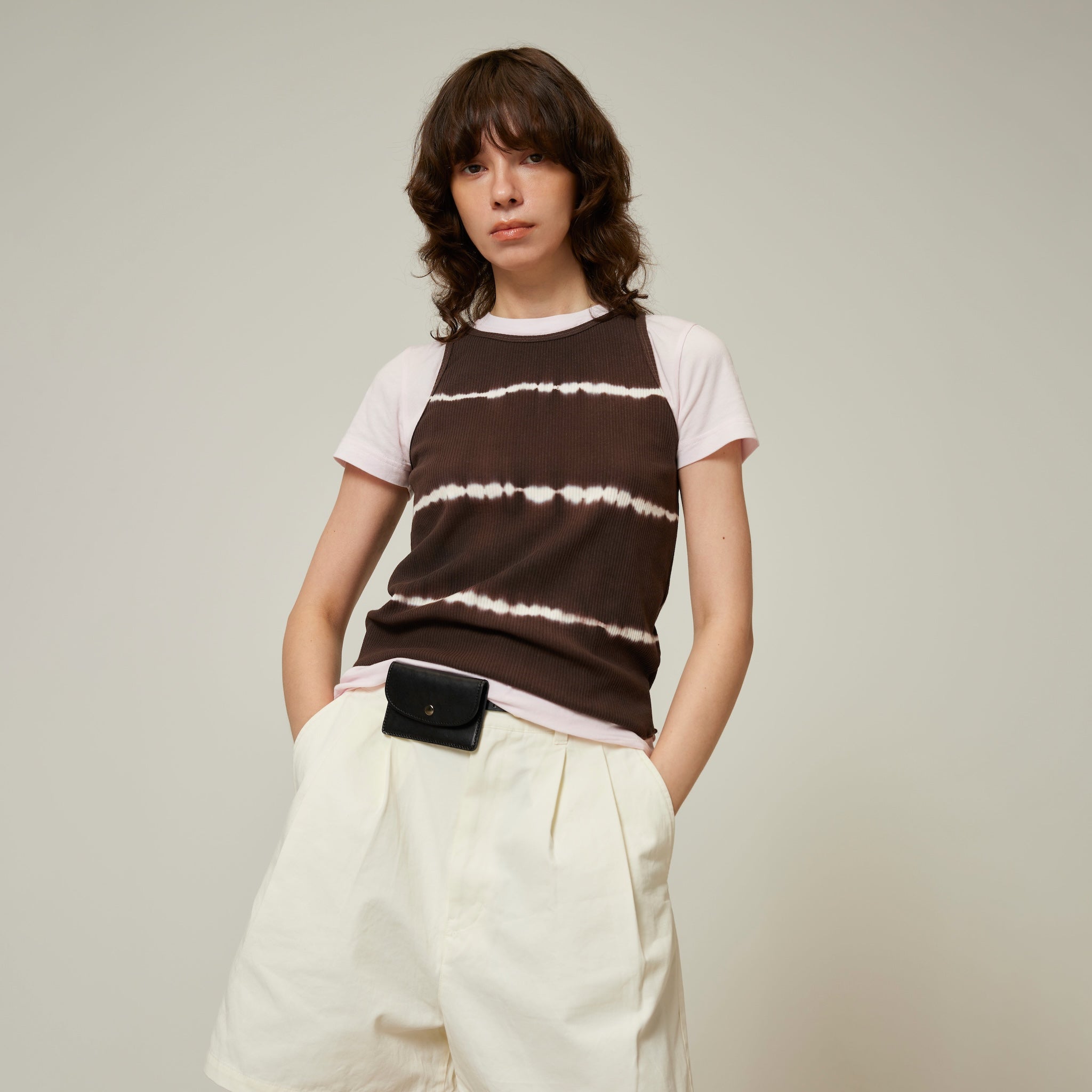 Tiedyeテレコアメスリタンク