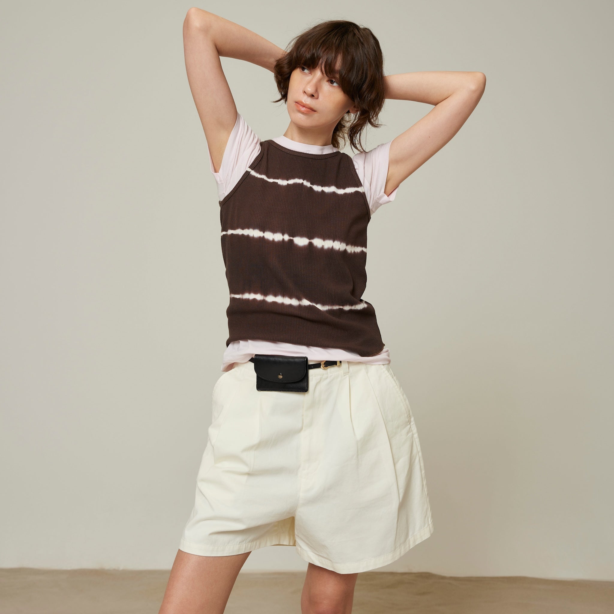 Tiedyeテレコアメスリタンク