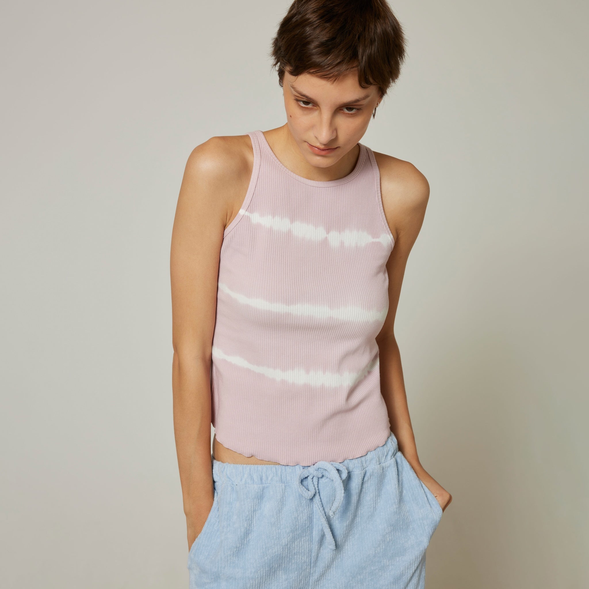 Tiedyeテレコアメスリタンク