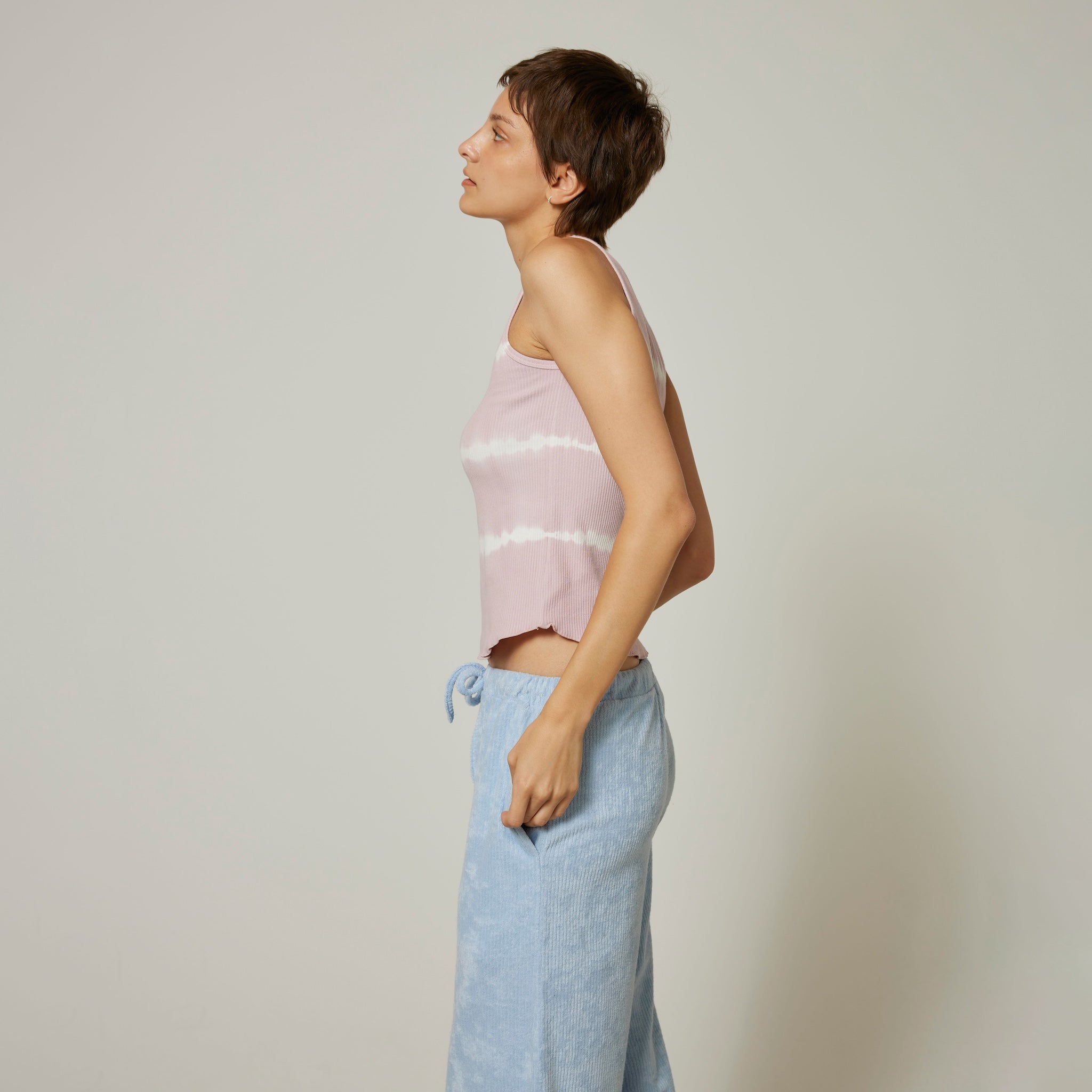 Tiedyeテレコアメスリタンク