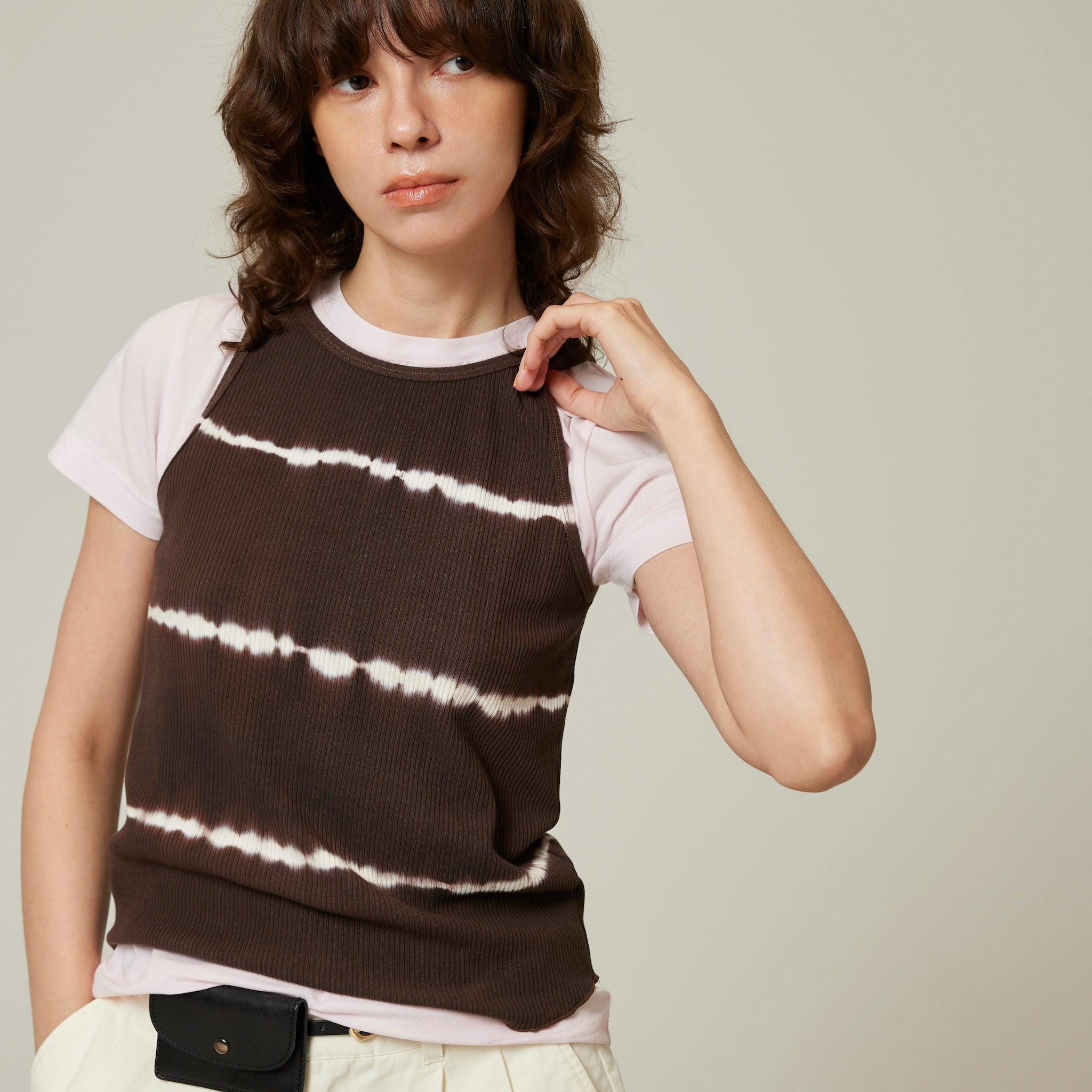 Tiedyeテレコアメスリタンク